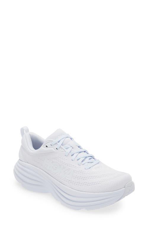 Hoka Women's Bondi 8 White) Women's Shoes Product Image