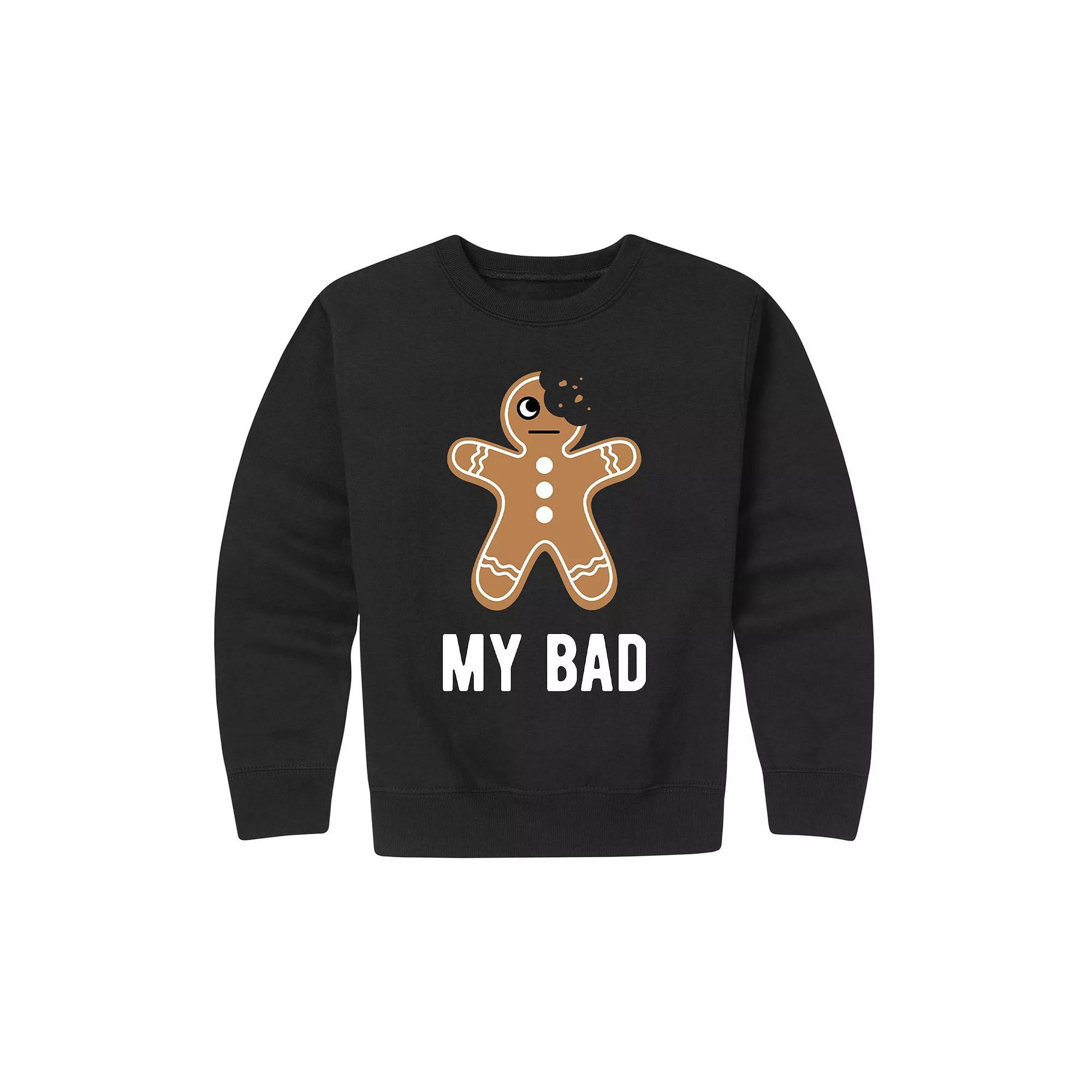 Boys 8-20 My Bad Gingerbread Man Graphic Sweatshirt, Boys Product Image