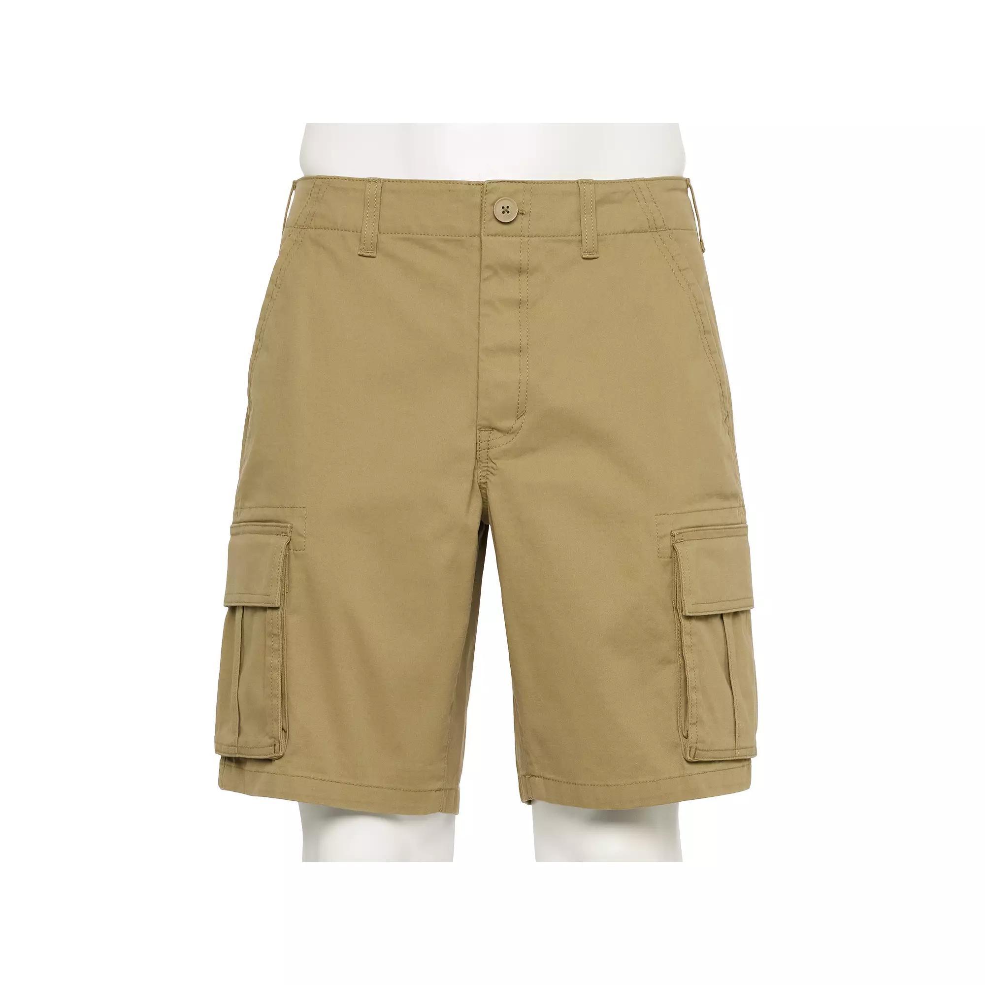 Men's Sonoma Goods For Life® 10" Adaptive Flexwear Cargo Shorts, Size: 29 10 IN, Lead Gray Product Image