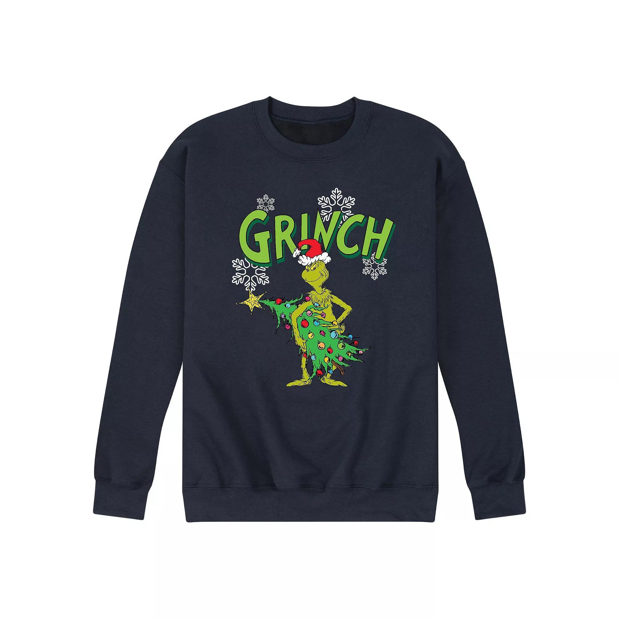 Men's Dr. Seuss The Grinch Sweatshirt, Size: Medium, Blue Product Image