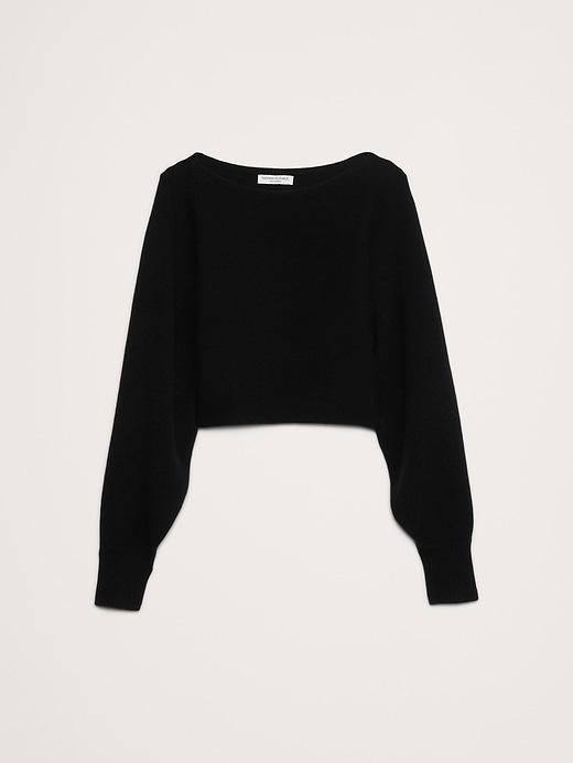 Midweight Cashmere Cropped Sweater Product Image