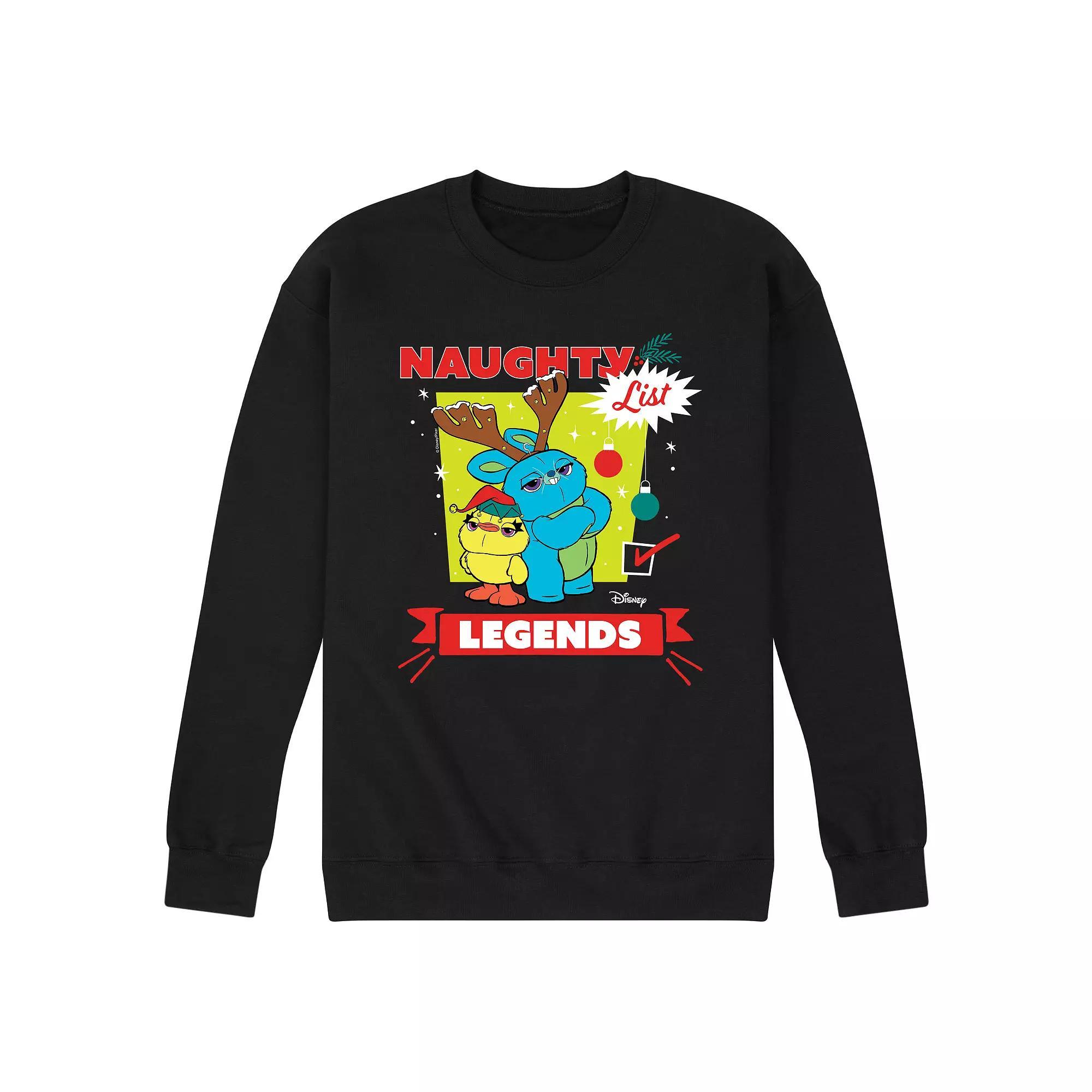 Disney / Pixars Toy Story 4 Mens Naughty List Legends Fleece Sweatshirt Product Image