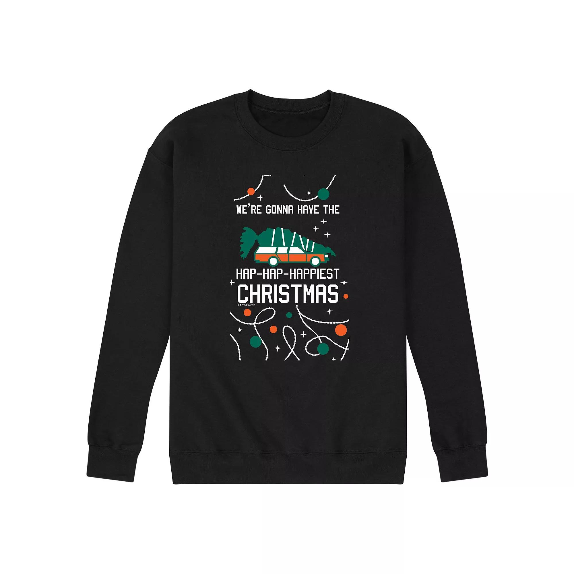 Men's Mean Girls Christmas Is So Fetch Fleece Sweatshirt, Size: Large, Black Product Image