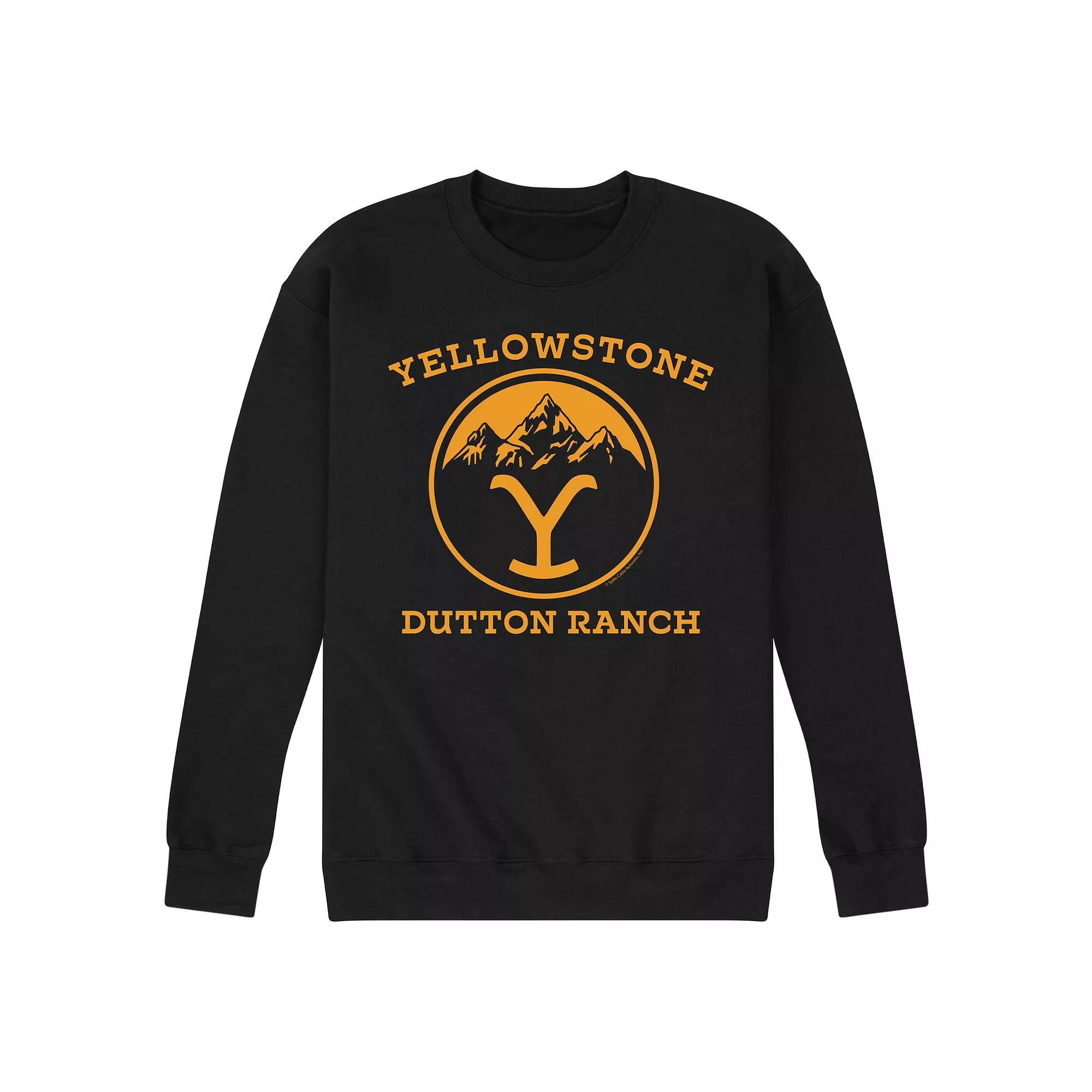 Men's Yellowstone Sweatshirt, Size: XXL, Black Product Image