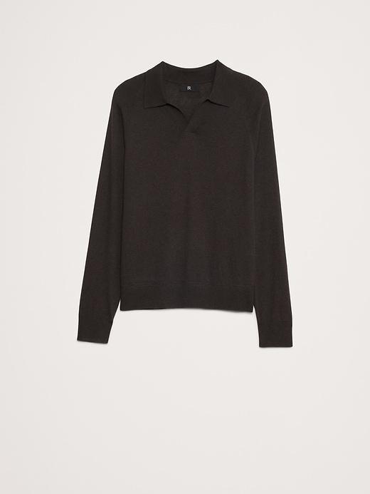 Cashmere-Silk Sweater Polo Product Image