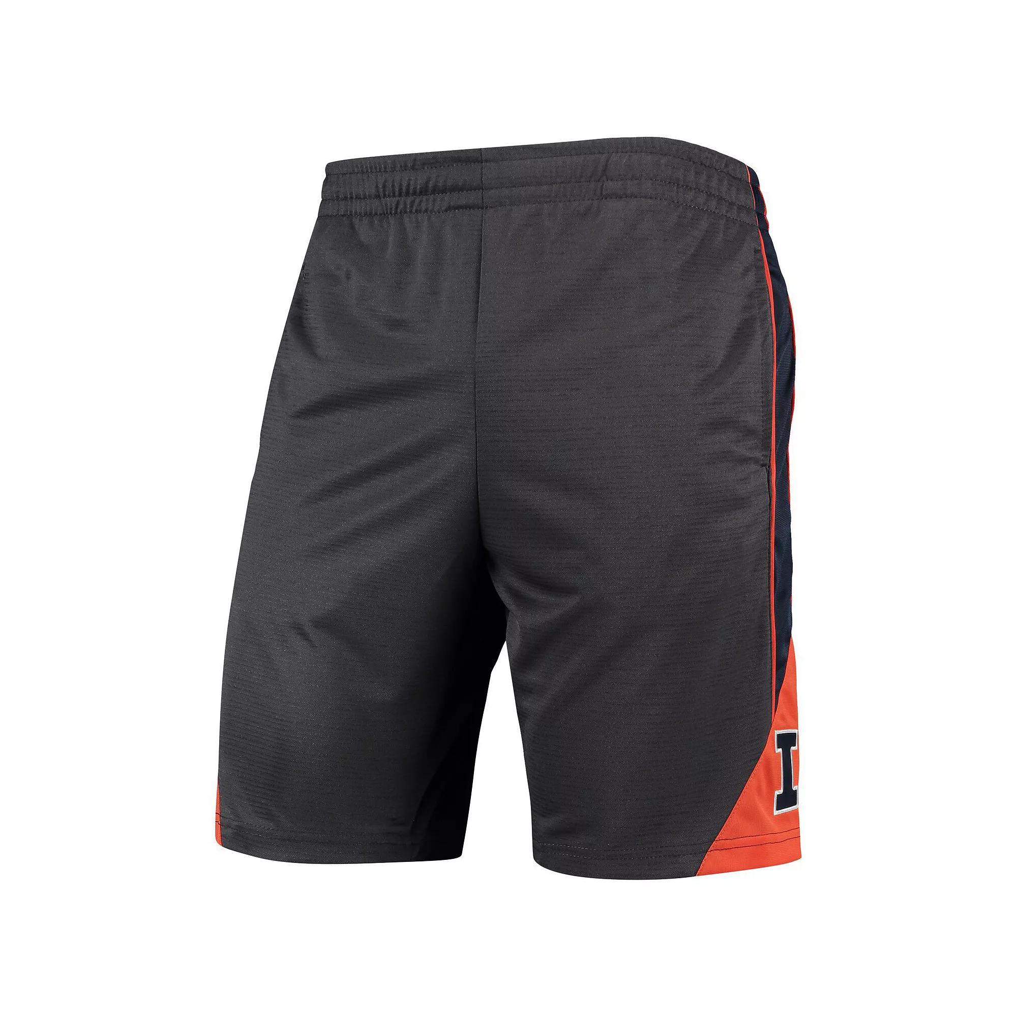 Men's Colosseum Charcoal Illinois Fighting Illini Turnover Team Shorts, Size: Medium Product Image