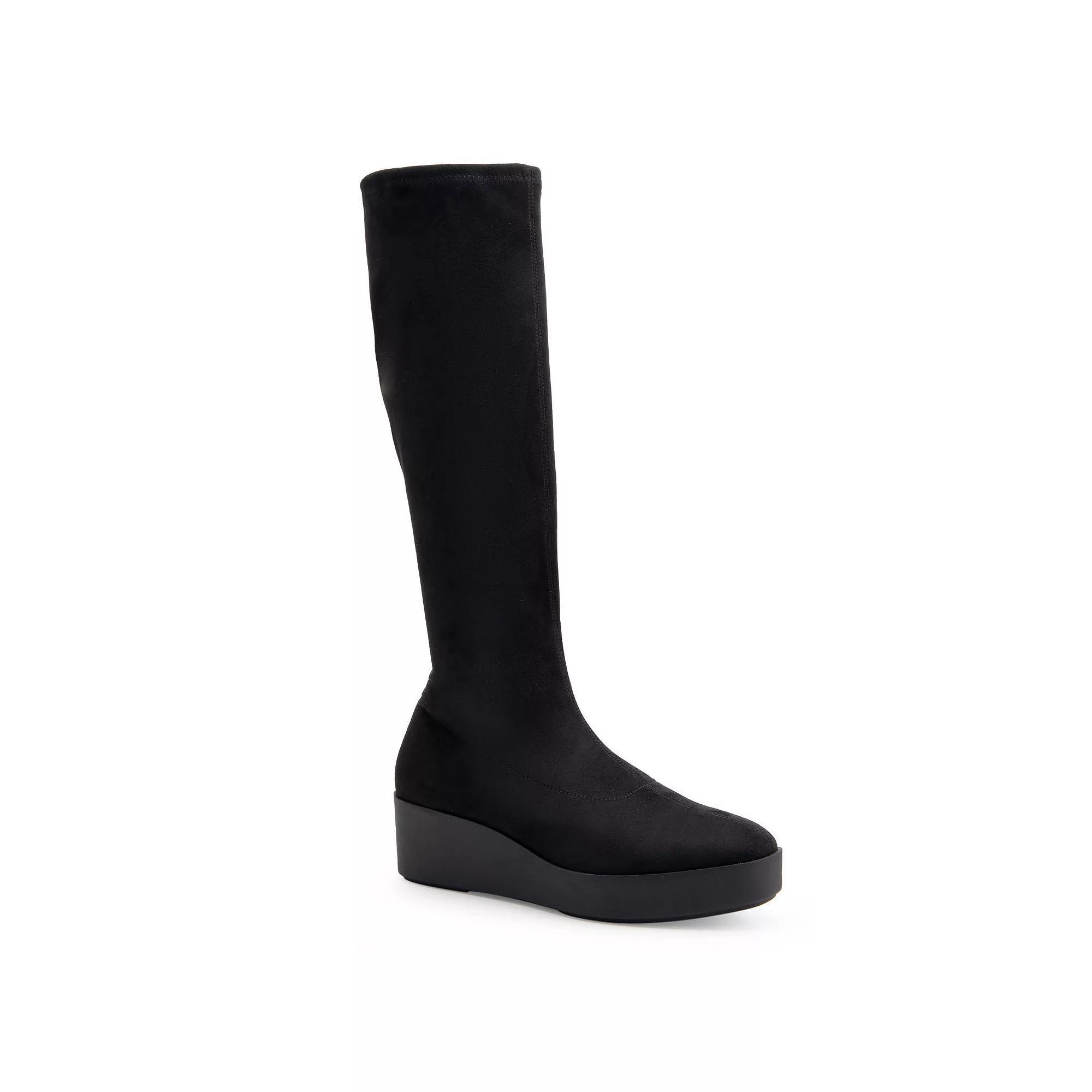 Aerosoles Cecina Womens Wedge Faux Suede Knee-High Boots Product Image