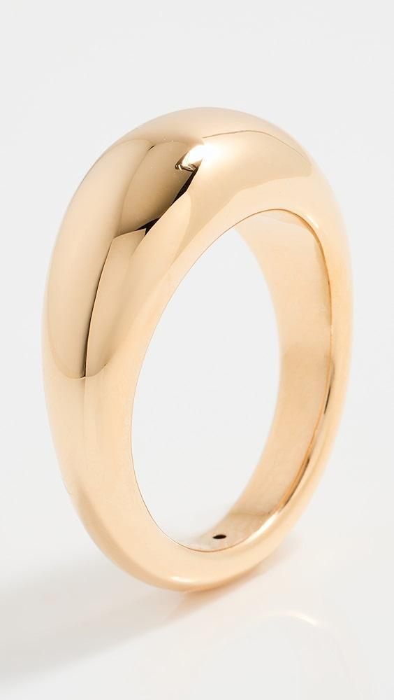 EF Collection 14k Gold Jumbo Dome Ring | Shopbop Product Image