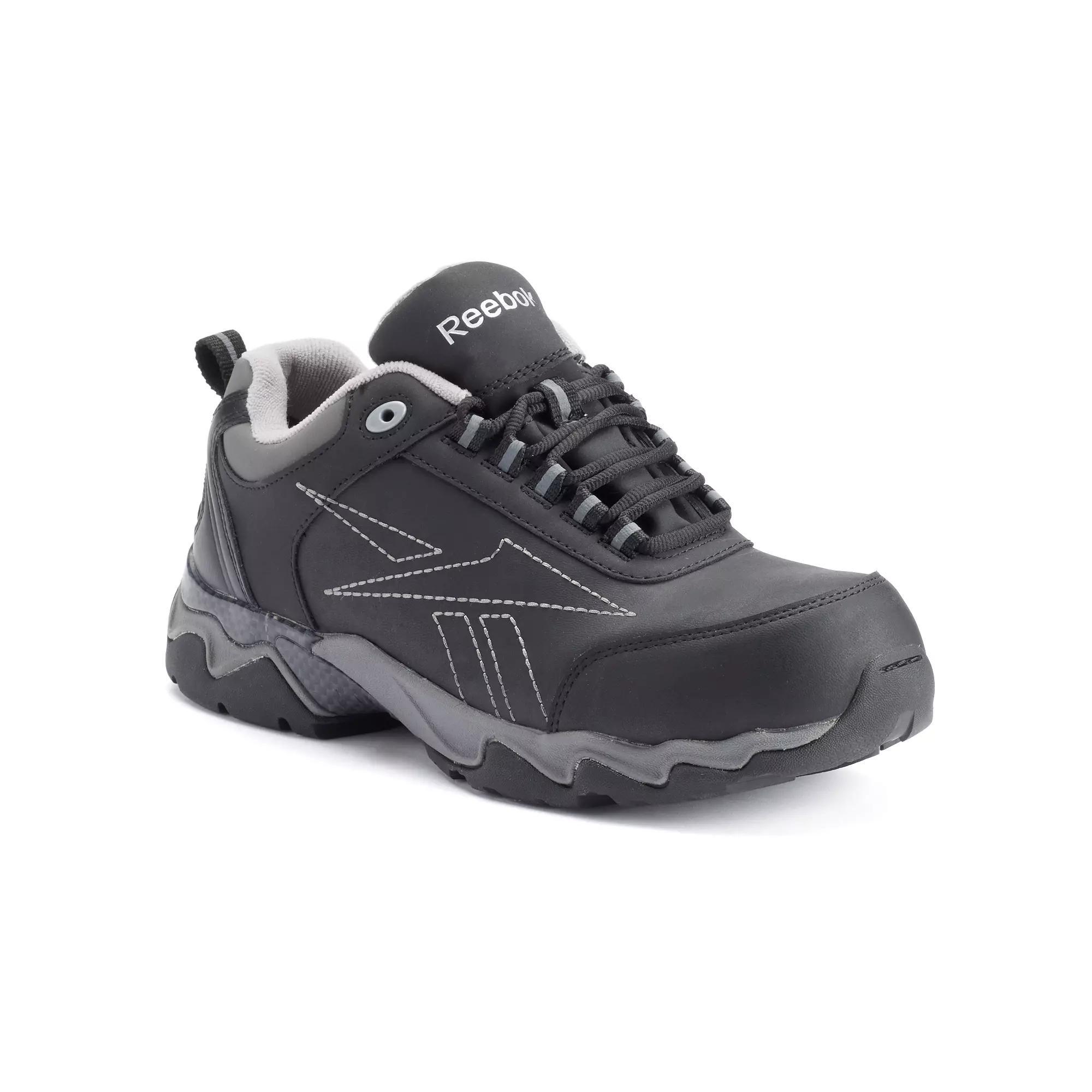 Reebok Work Beamer Men's Composite-Toe Shoes, Size: 10 Medium, Black Product Image