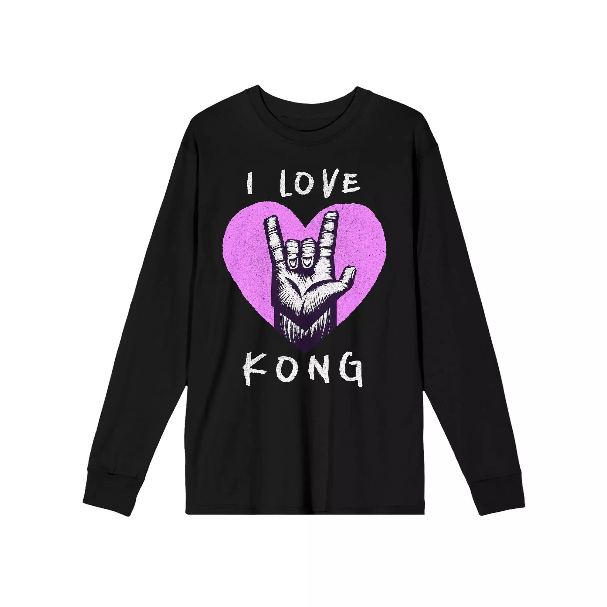 Men's Godzilla Vs. Kong The New Empire Long Sleeve Tee, Size: Medium, Black Product Image