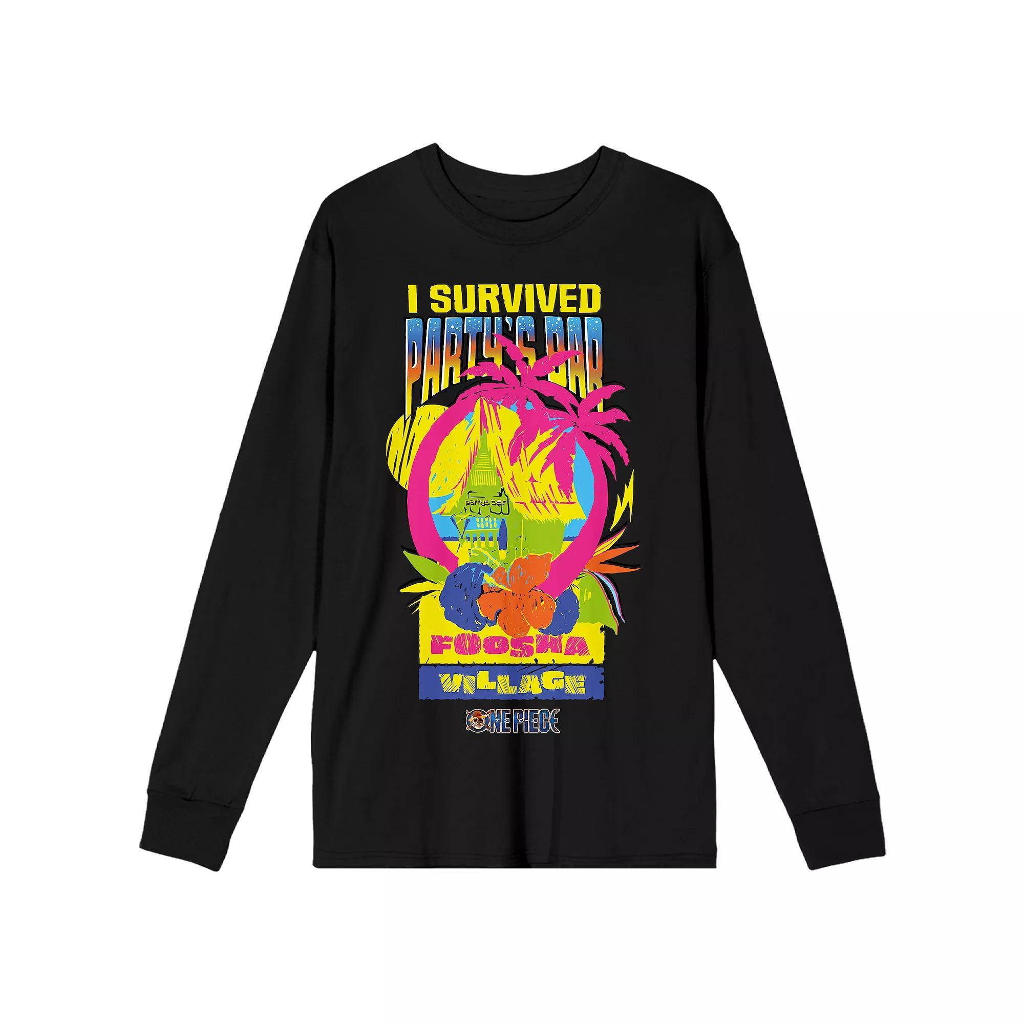Men's One Piece "I Survived" Graphic Tee, Size: Small, Black Product Image
