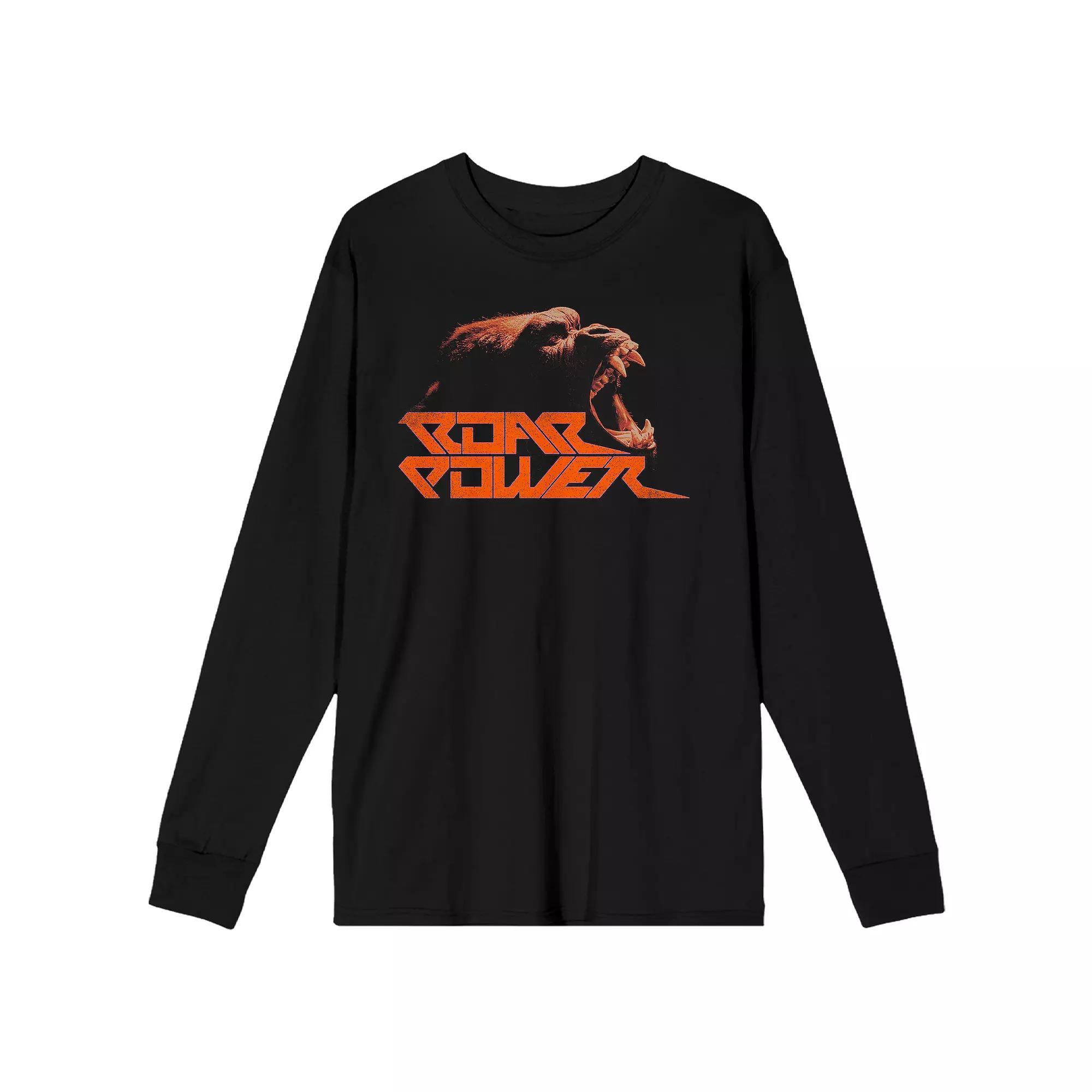 Men's Godzilla Vs. Kong The New Empire Long Sleeve Tee, Size: Large, Black Product Image