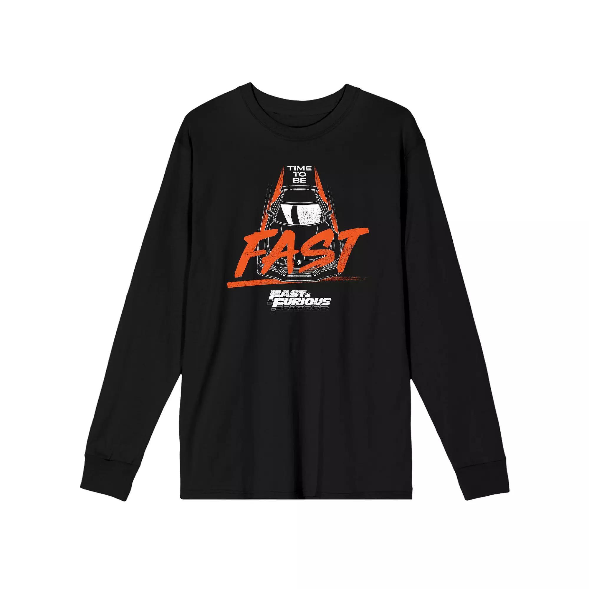 Men's Shazam 2 Fury Of The Gods Power of Shazam Long Sleeve Graphic Tee, Size: Medium, Black Product Image