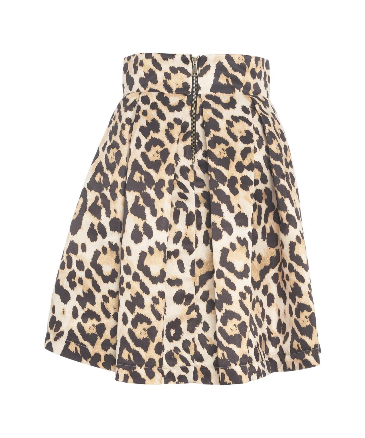 Pleated skirt with polka dots Product Image