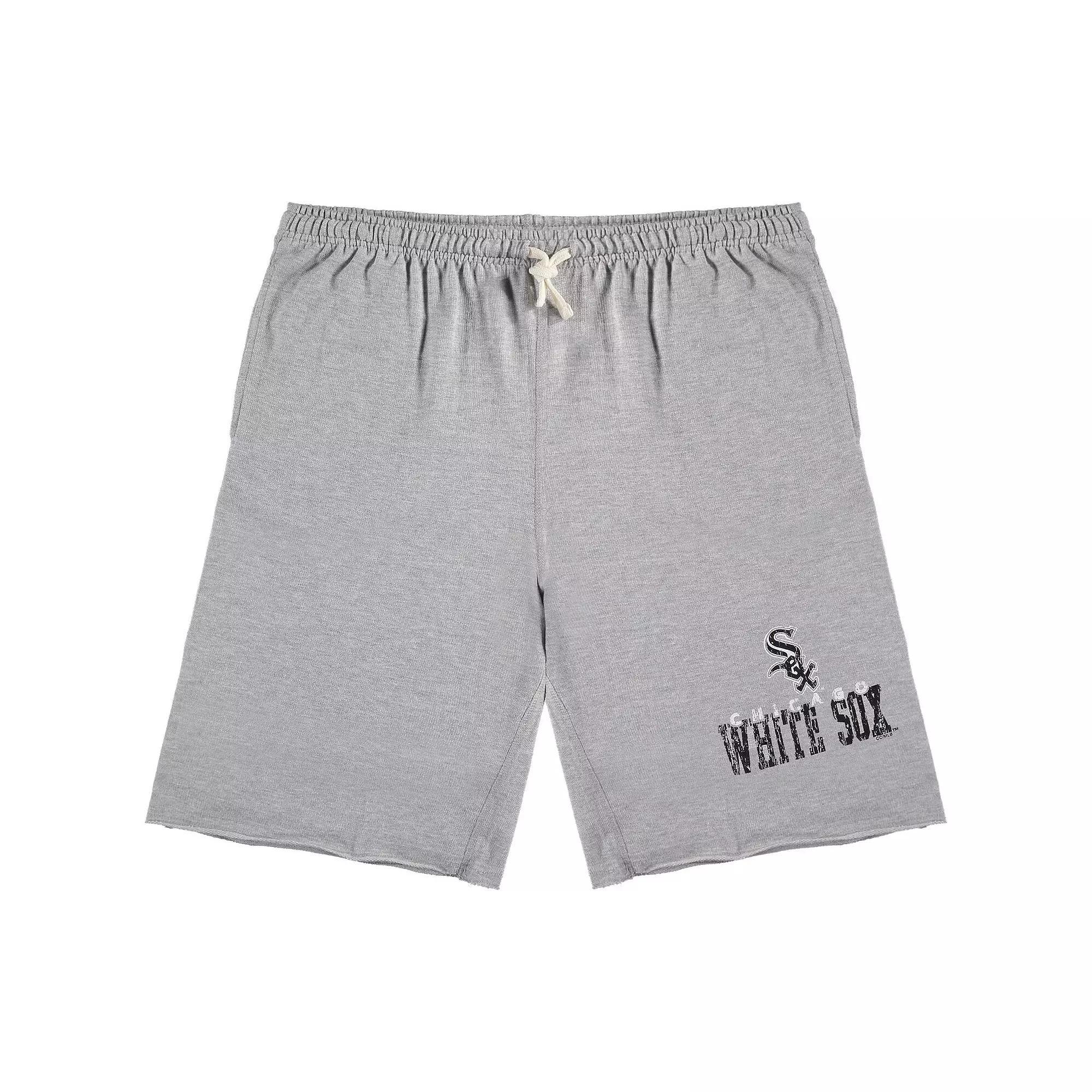 Men's Heathered Gray Chicago White Sox Big & Tall French Terry Shorts, Size: 2XB, Grey Product Image