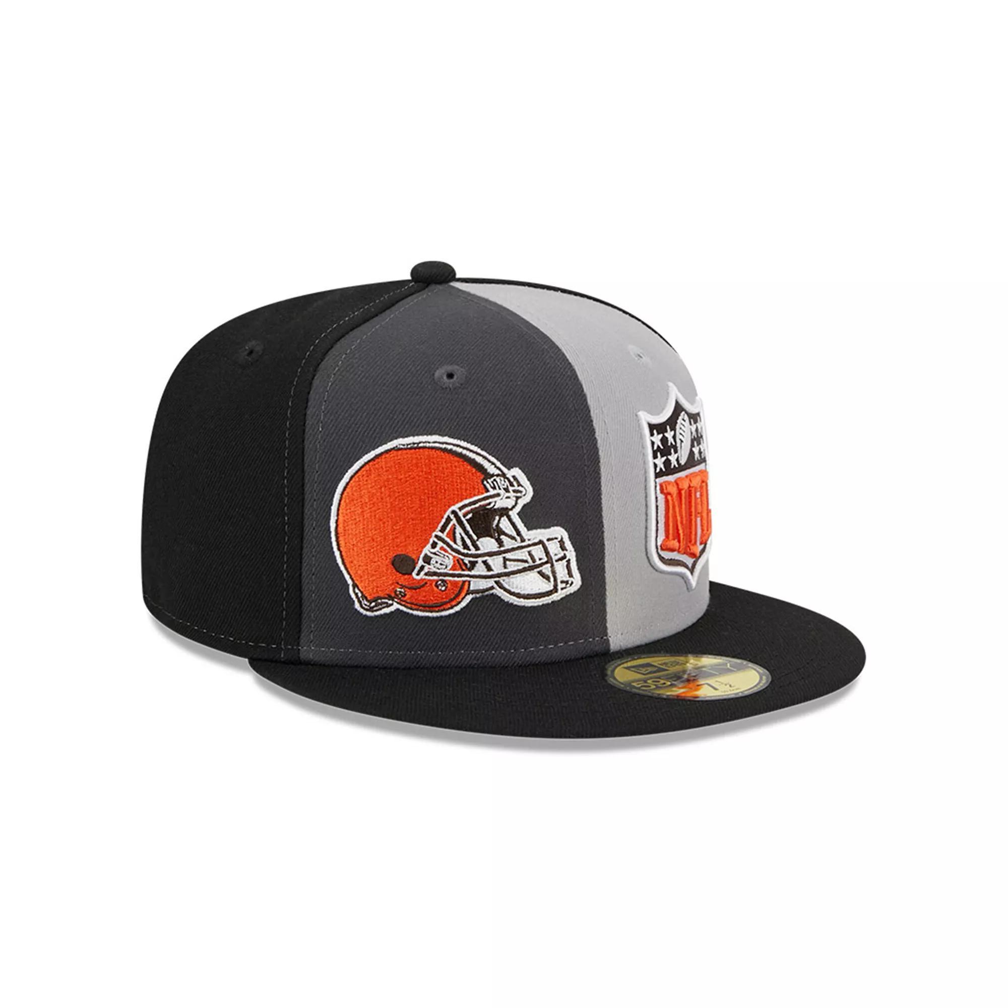 Men's New Era  Gray/Black Cleveland Browns 2023 Sideline 59FIFTY Fitted Hat, Size: 7 3/8, Grey Product Image