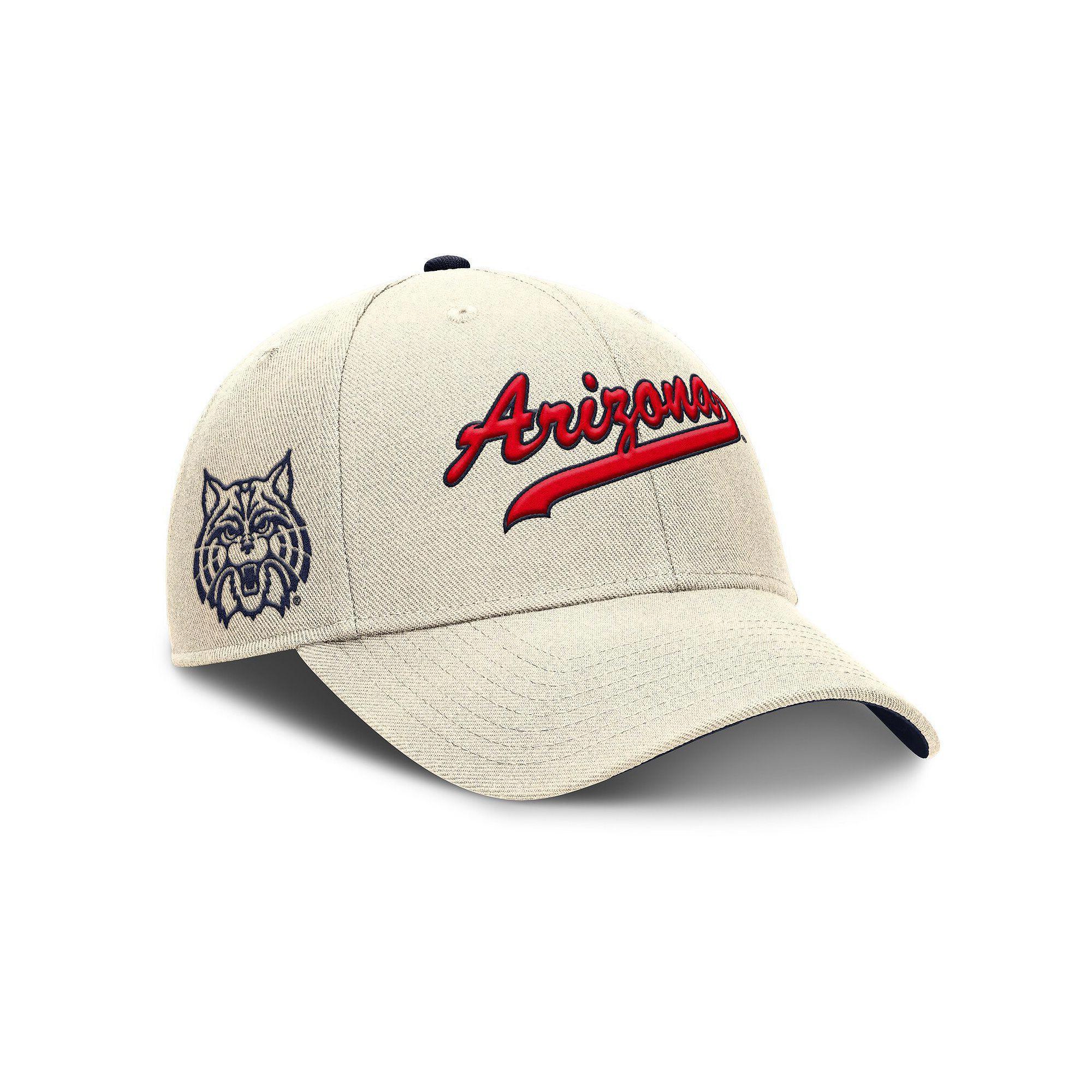 Men's Nike Natural Arizona Wildcats Primetime Rise Adjustable Hat, Beige Product Image