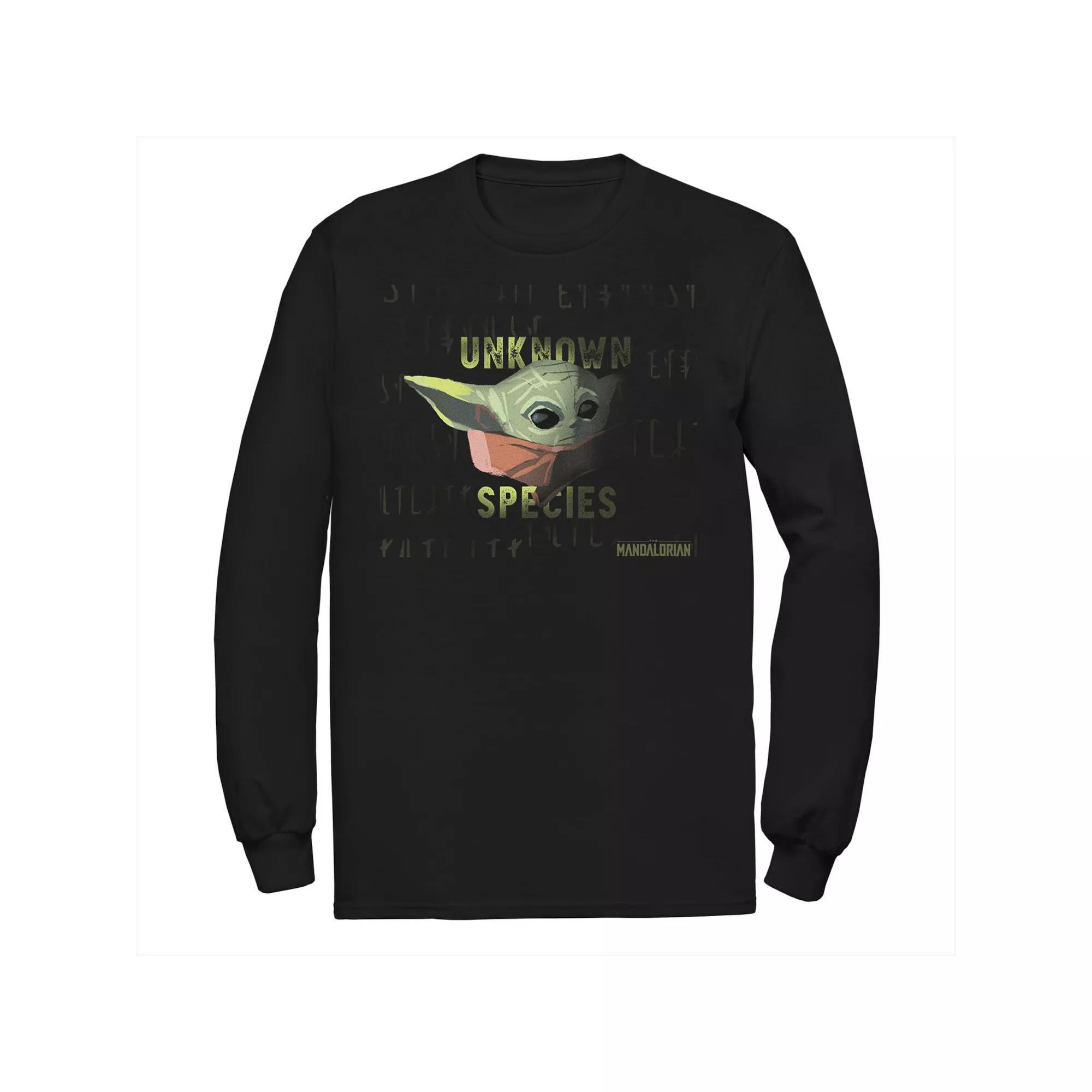 Men's Star Wars The Mandalorian The Child Unknown Species Tee, Size: Small, Black Product Image
