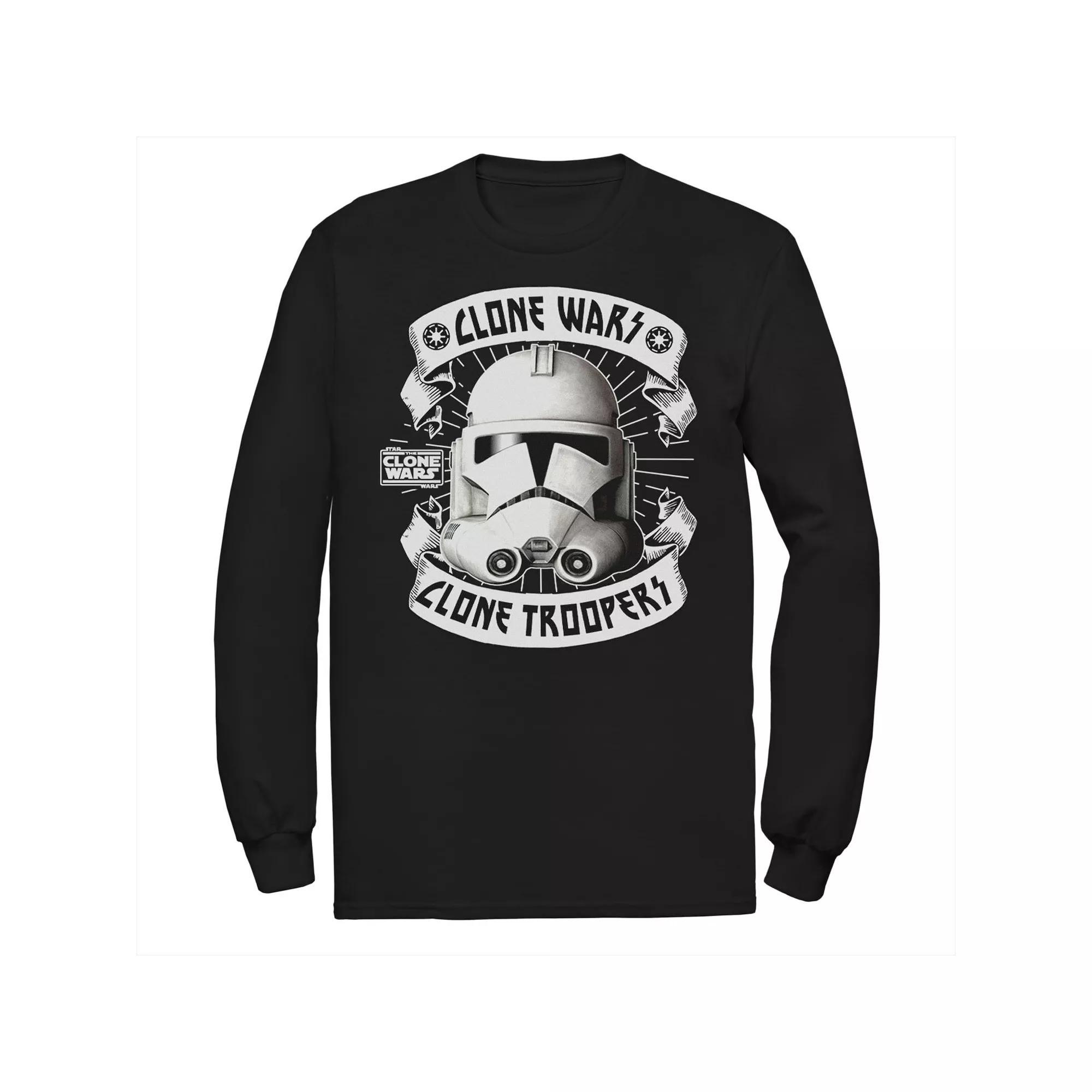 Men's Star Wars: Clone Wars Stormtrooper Portrait Tee, Size: Medium, Black Product Image