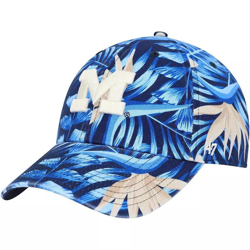 Men's '47 Navy Michigan Wolverines Tropicalia Clean Up Adjustable Hat, Blue Product Image