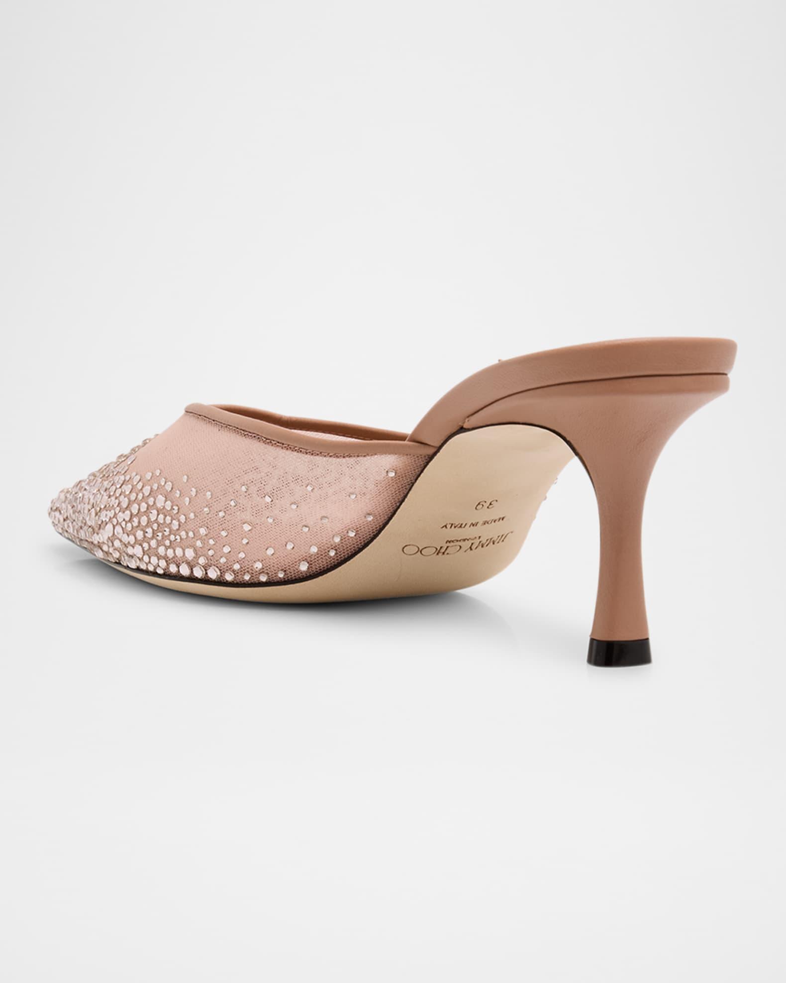 Vivi Crystal Mesh Mule Pumps Product Image