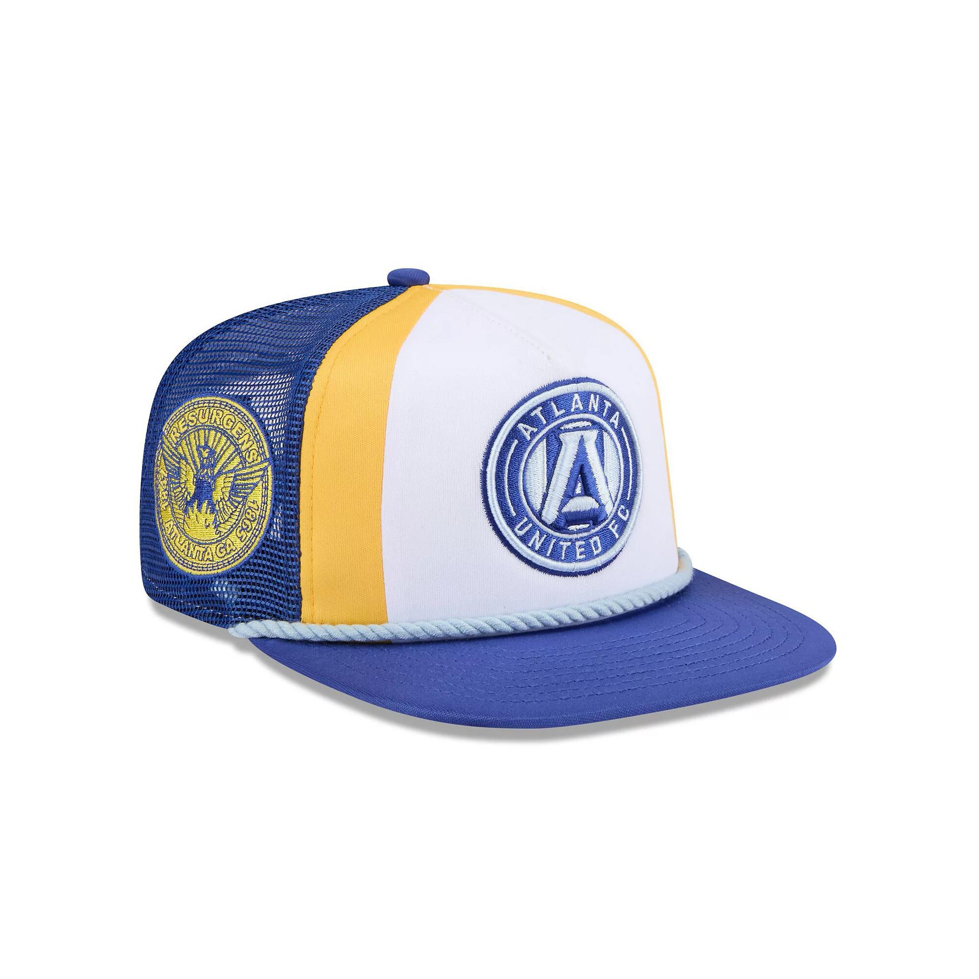 Men's New Era  White Atlanta United FC 2024 Jersey Hook A-Frame Trucker 9FIFTY Snapback Hat, Atu White Product Image