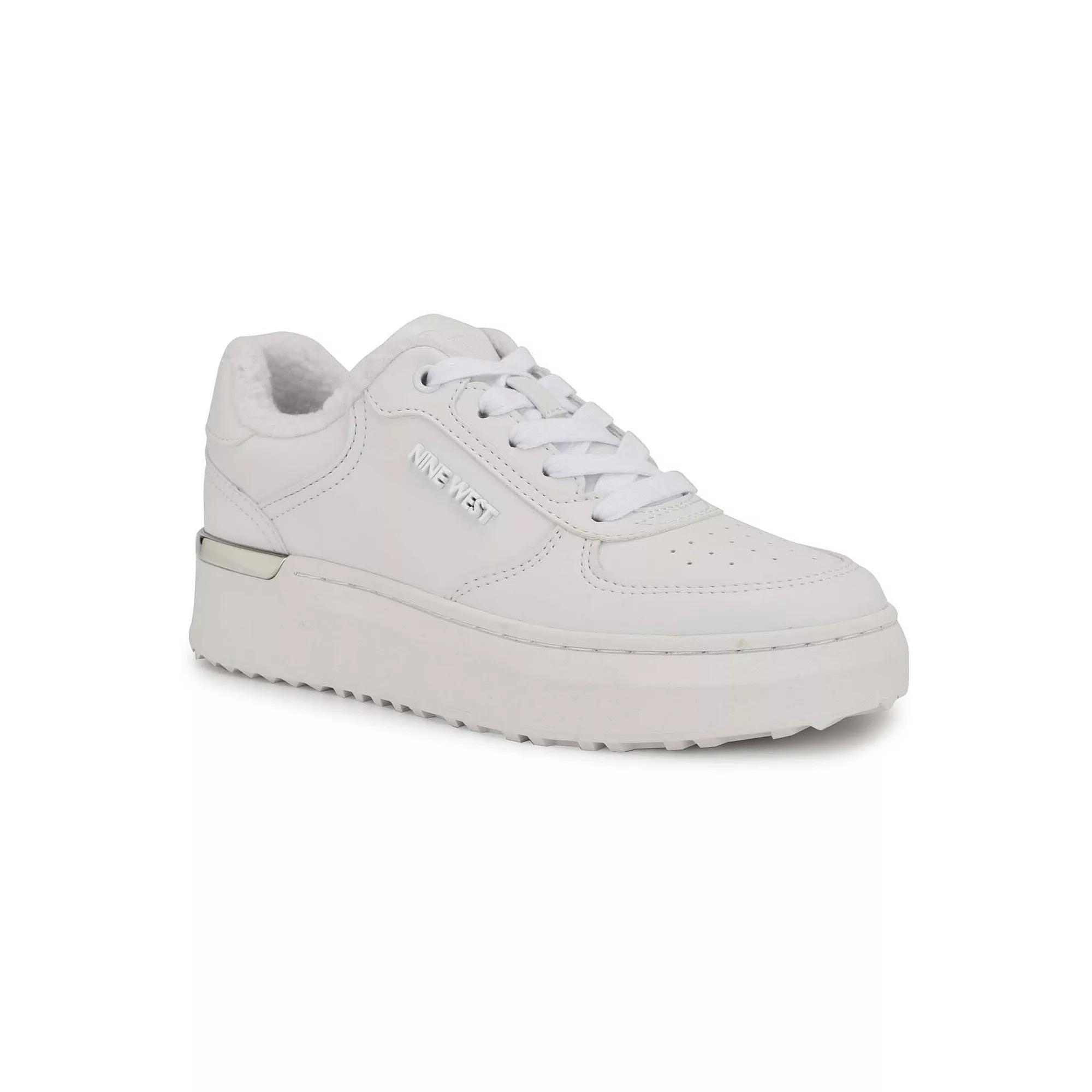 Nine West Cuddly Lace-Up Platform Womens Casual Sneakers Product Image
