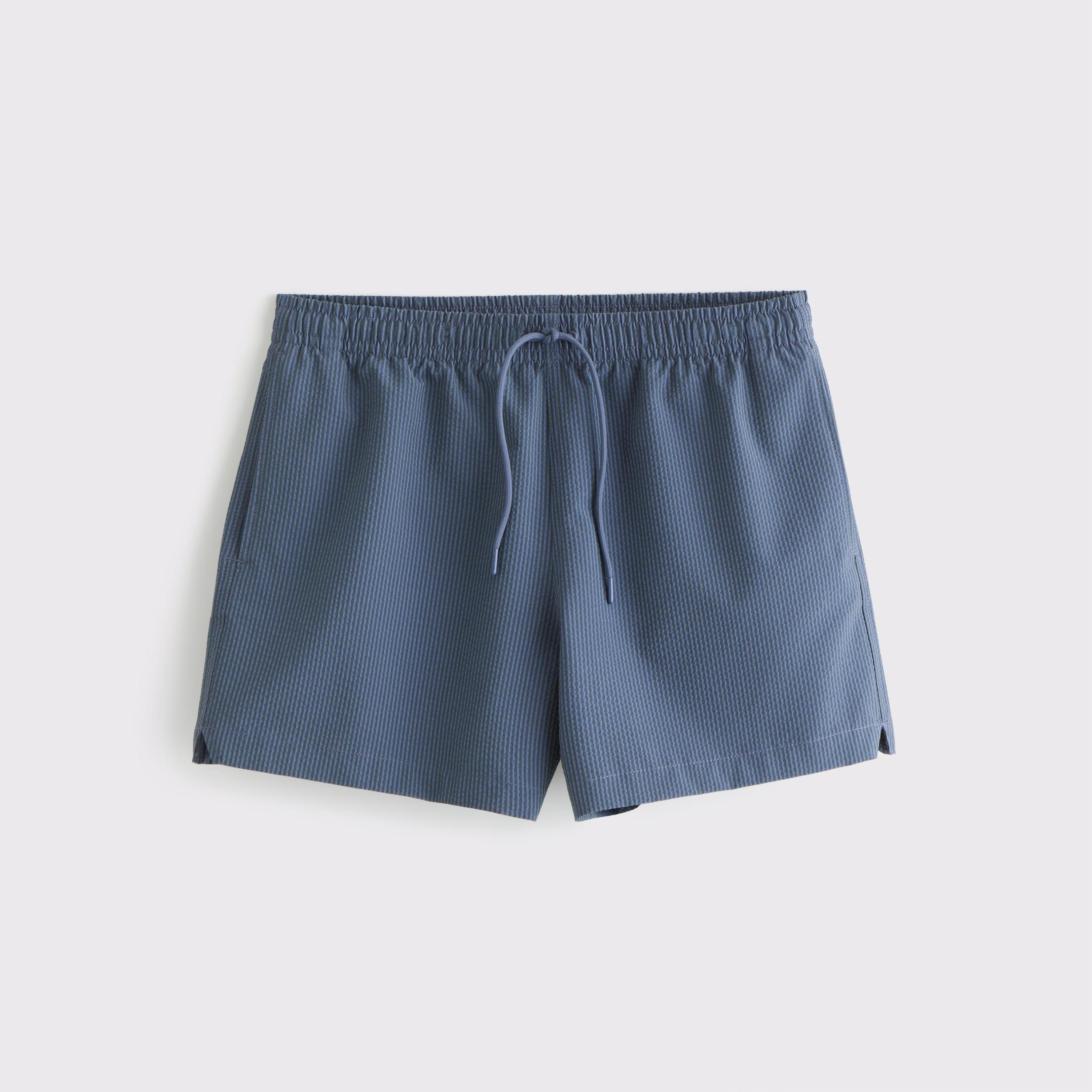 Pull-On Wide Seersucker Swim Trunk Product Image