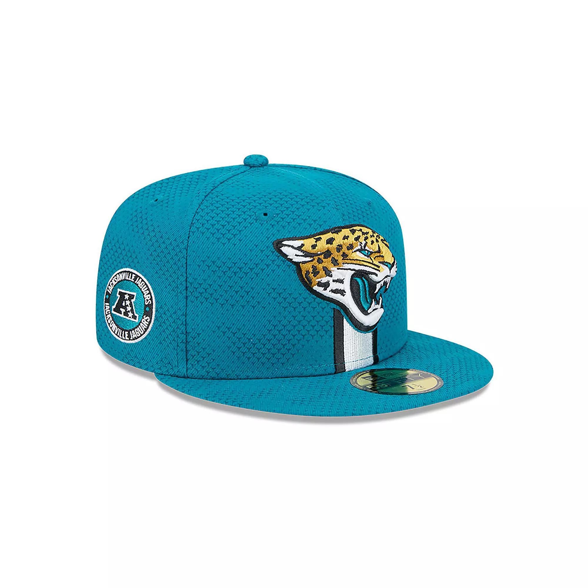 Men's New Era  Teal Jacksonville Jaguars 2024 Sideline 59FIFTY Fitted Hat, Size: 7 3/4, Blue Product Image