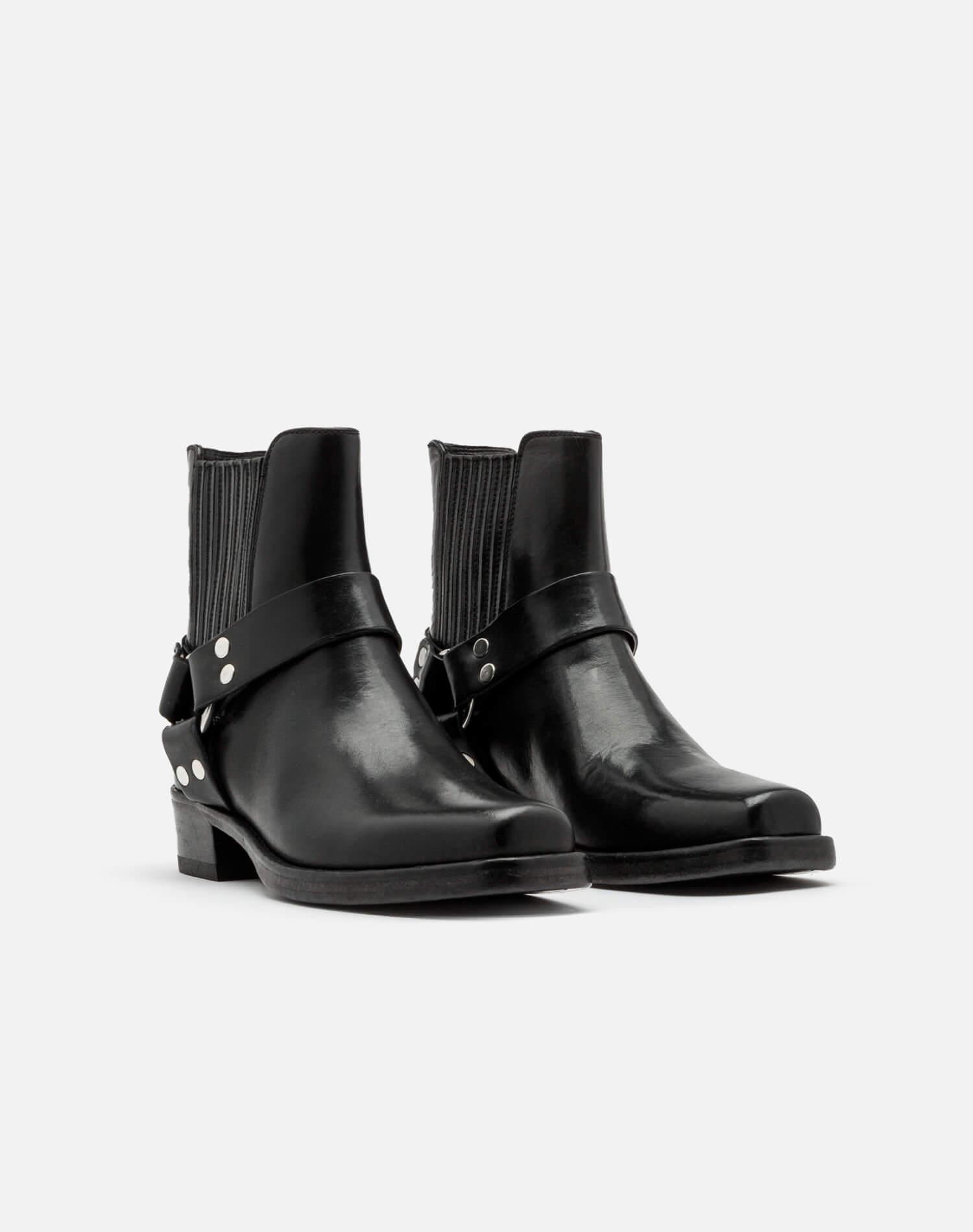 Cavalry Boot - Black Leather Female Product Image