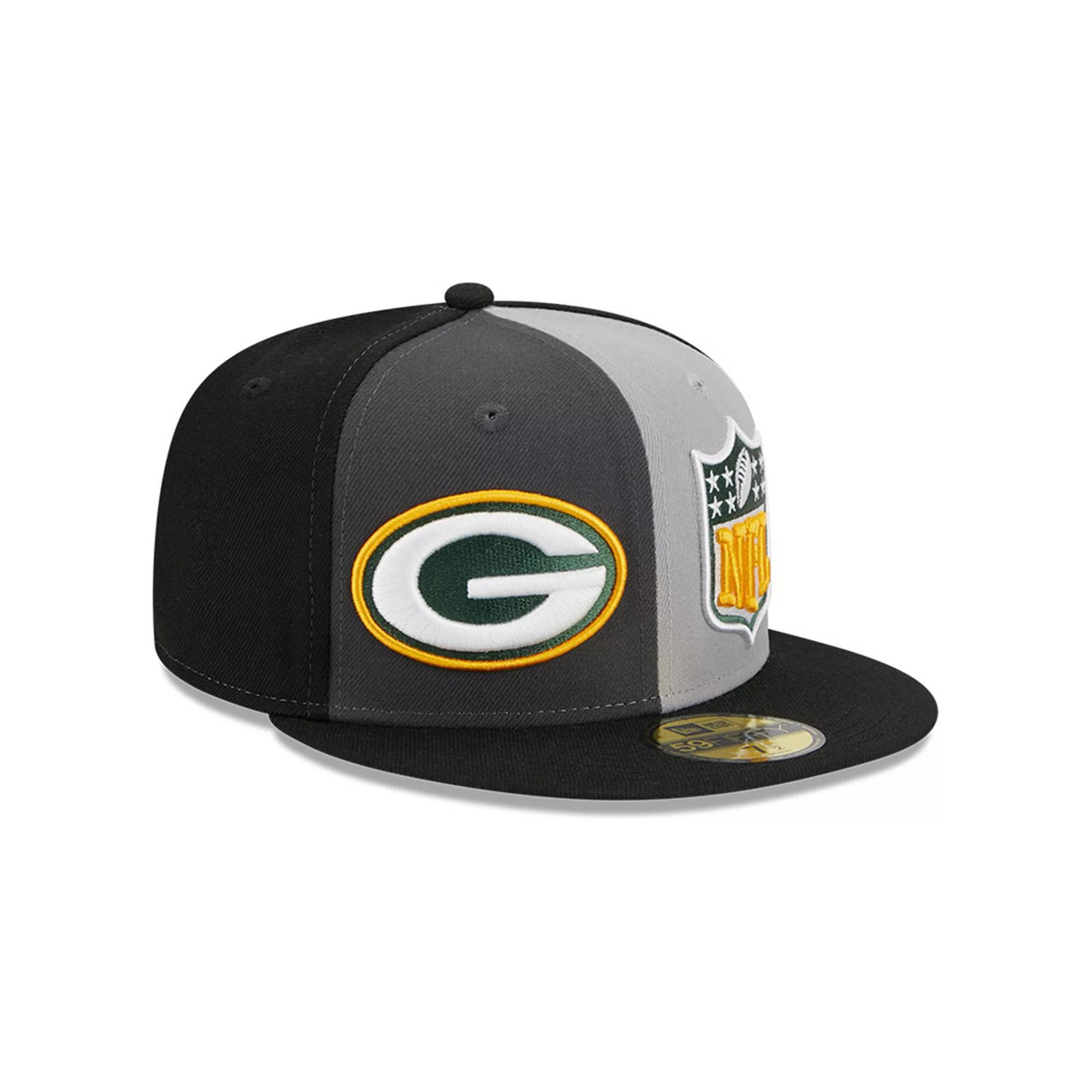 Mens New Era Gray/Black Green Bay Packers 2023 Sideline 59FIFTY Fitted Hat Product Image