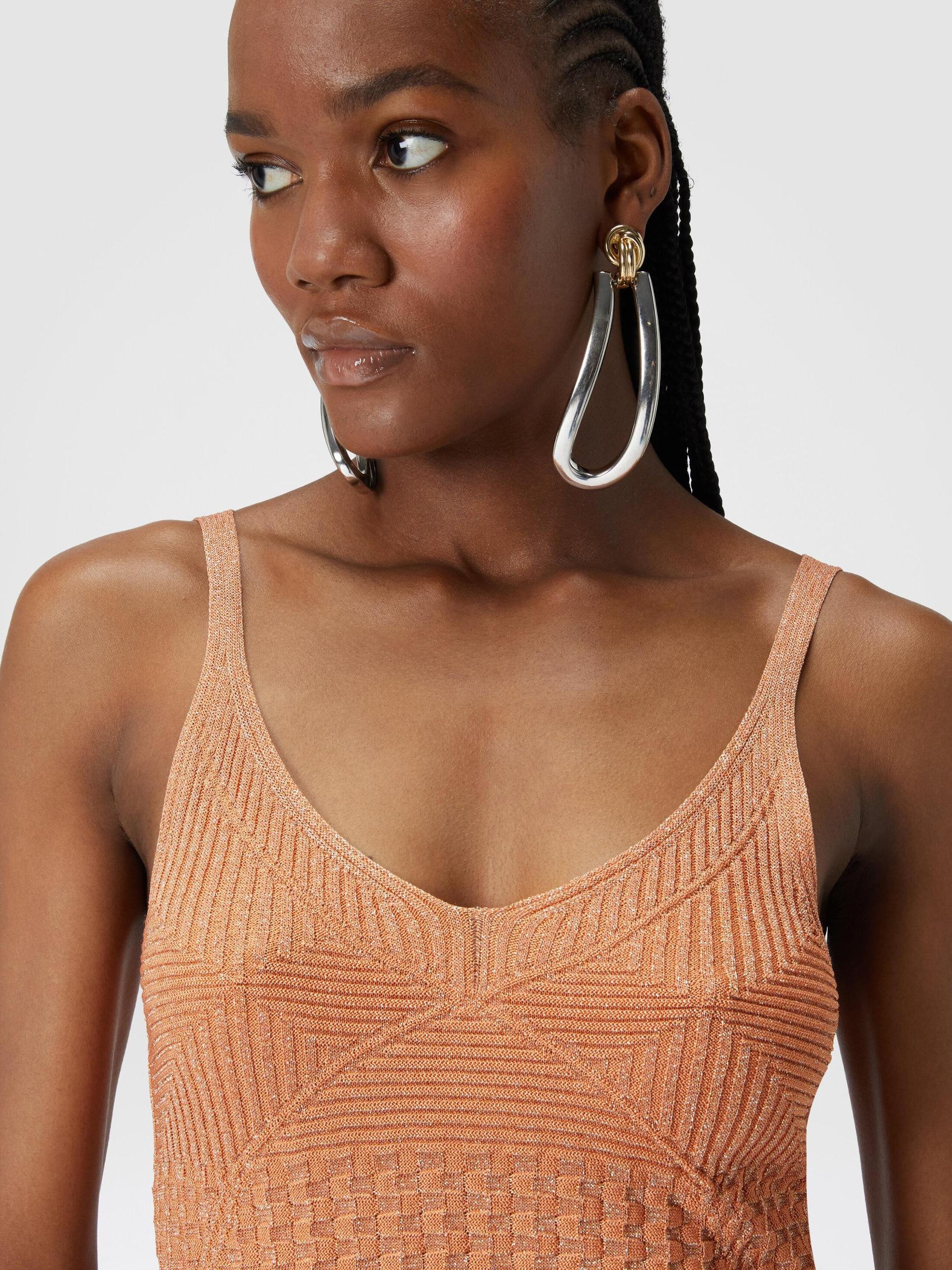 Lamé multi-processing viscose tank top Product Image
