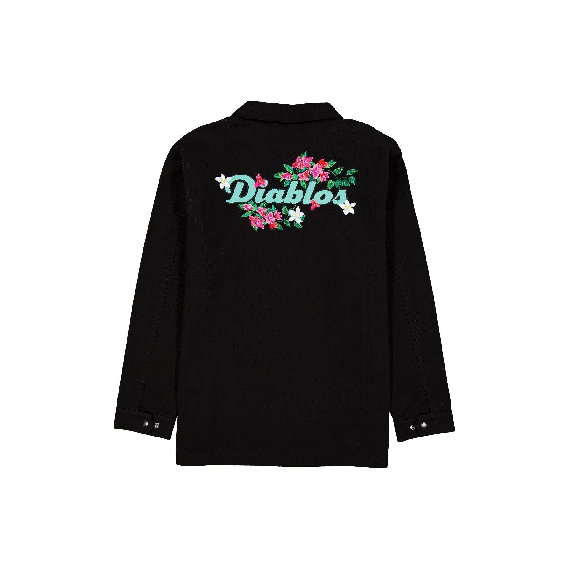 Diablos Rojos del México Black Floral Jacket Male Product Image