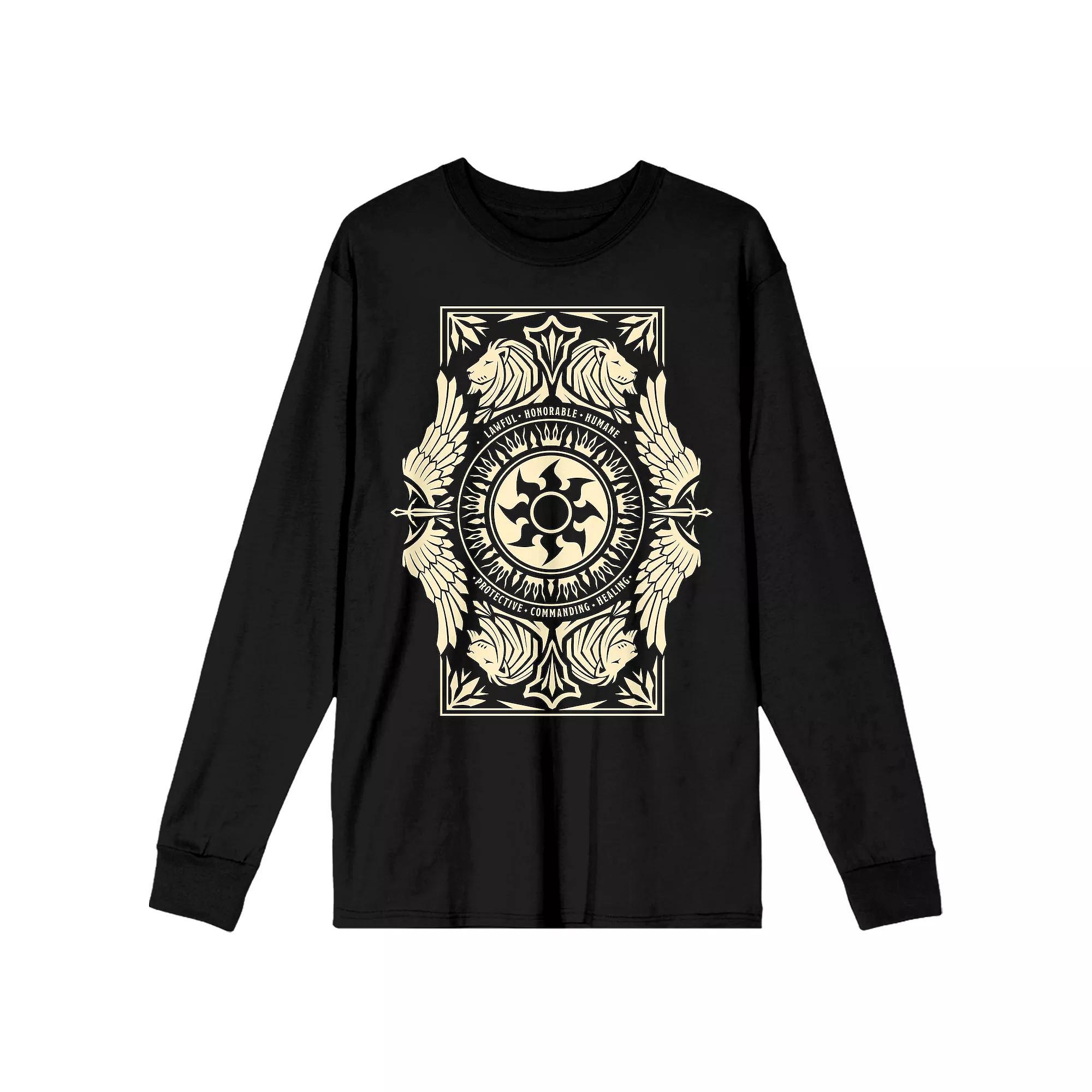 Men's Magic The Gathering White Logo Tee, Size: XL, Black Product Image