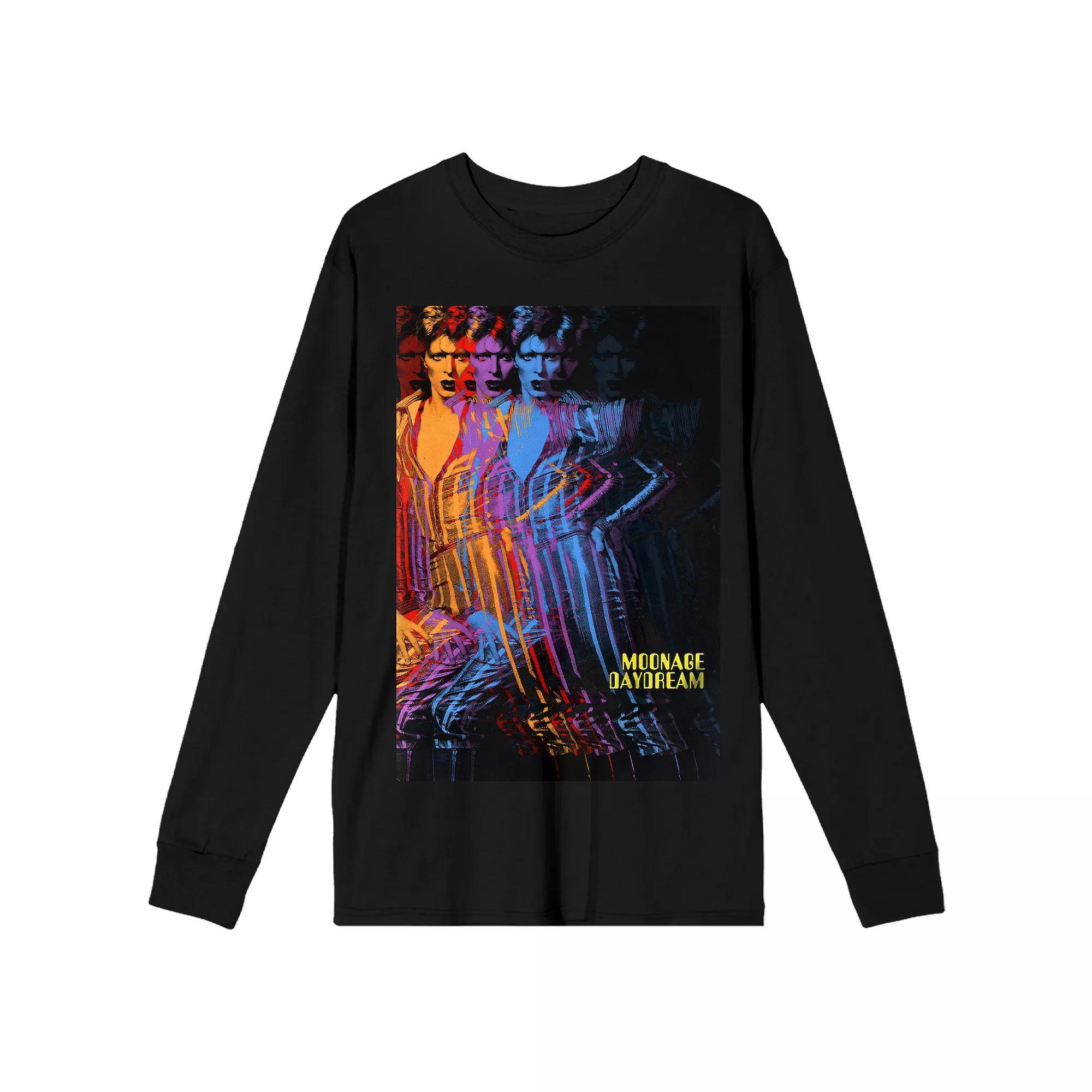 Men's David Bowie Artist Pose Graphic Sweatshirt, Size: Large, Black Product Image