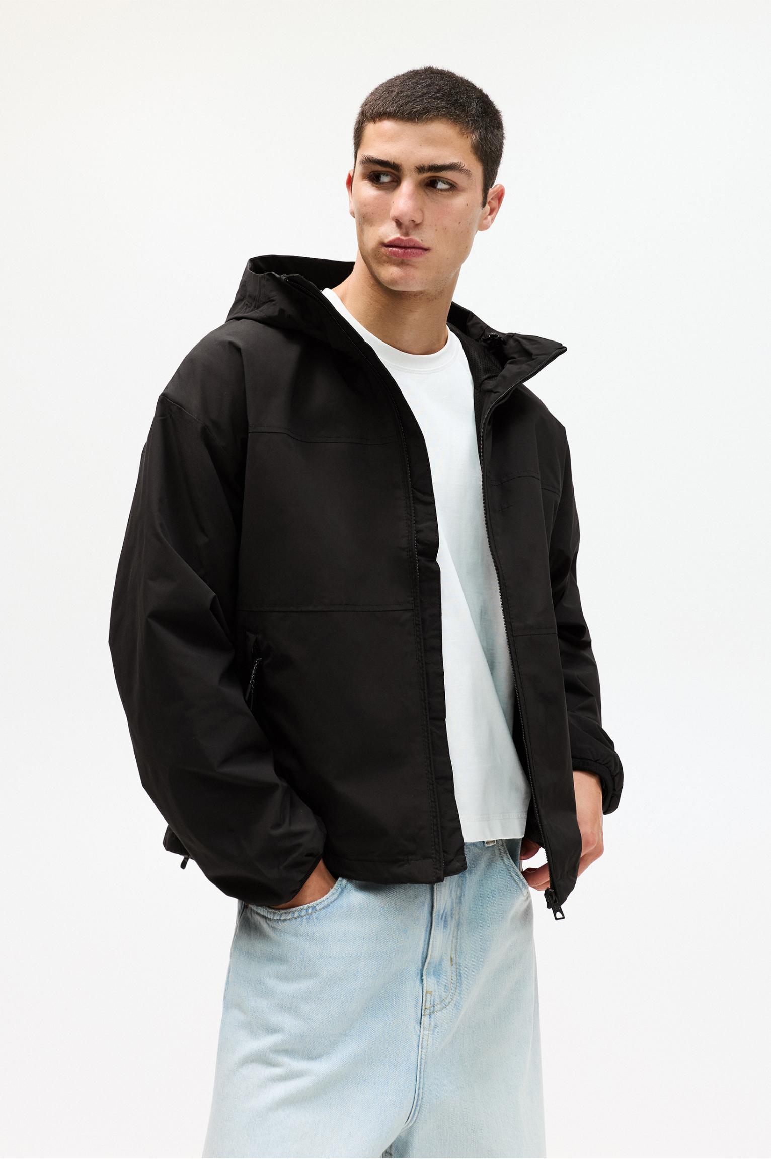 Color block raincoat Product Image