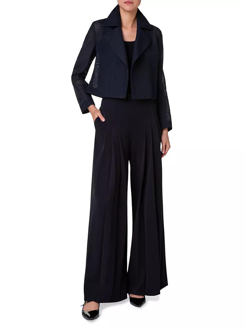 Taylor Transparent Grid Organza Short Jacket Product Image