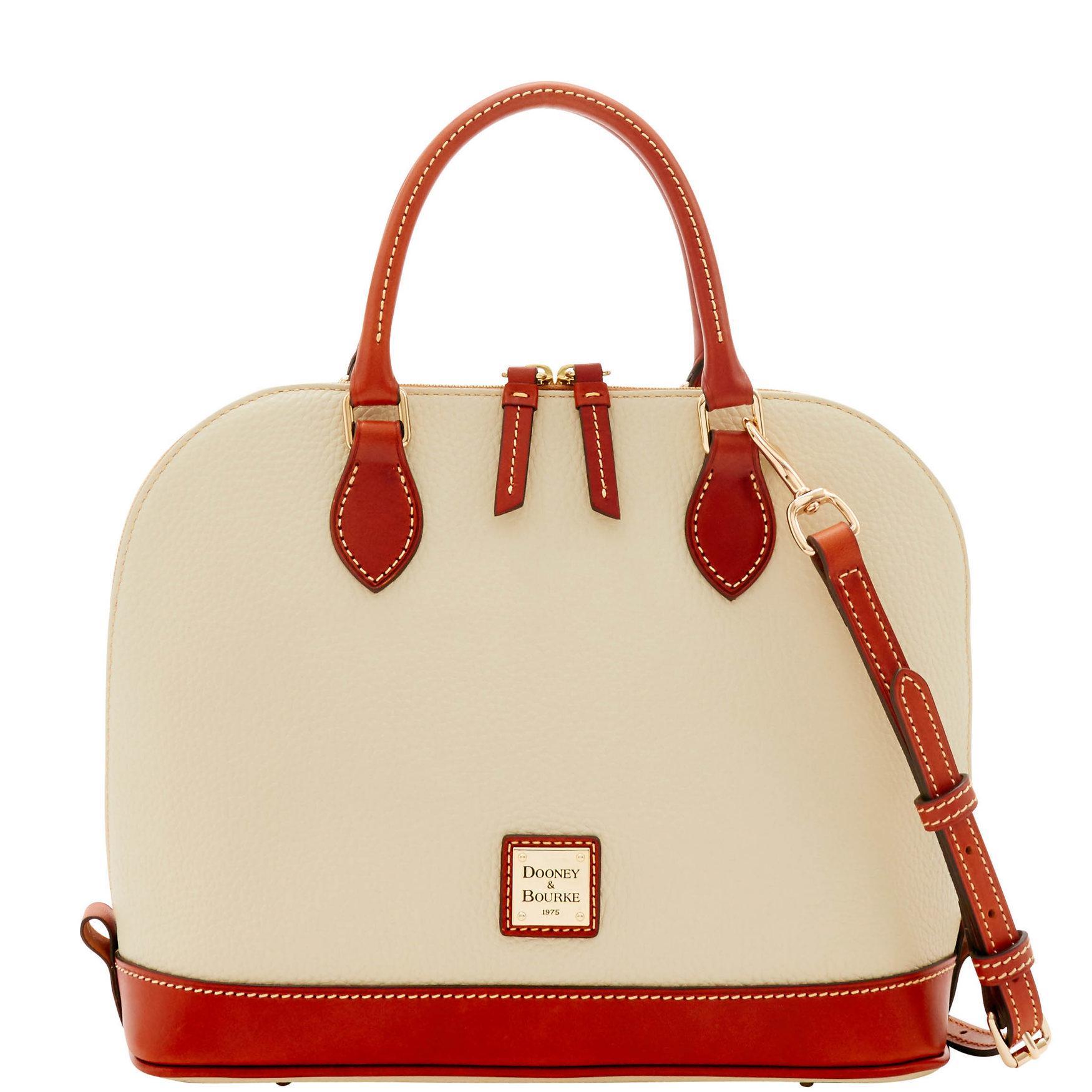 Dooney  Bourke Pebble Collection Zip Dome Satchel Bag Product Image