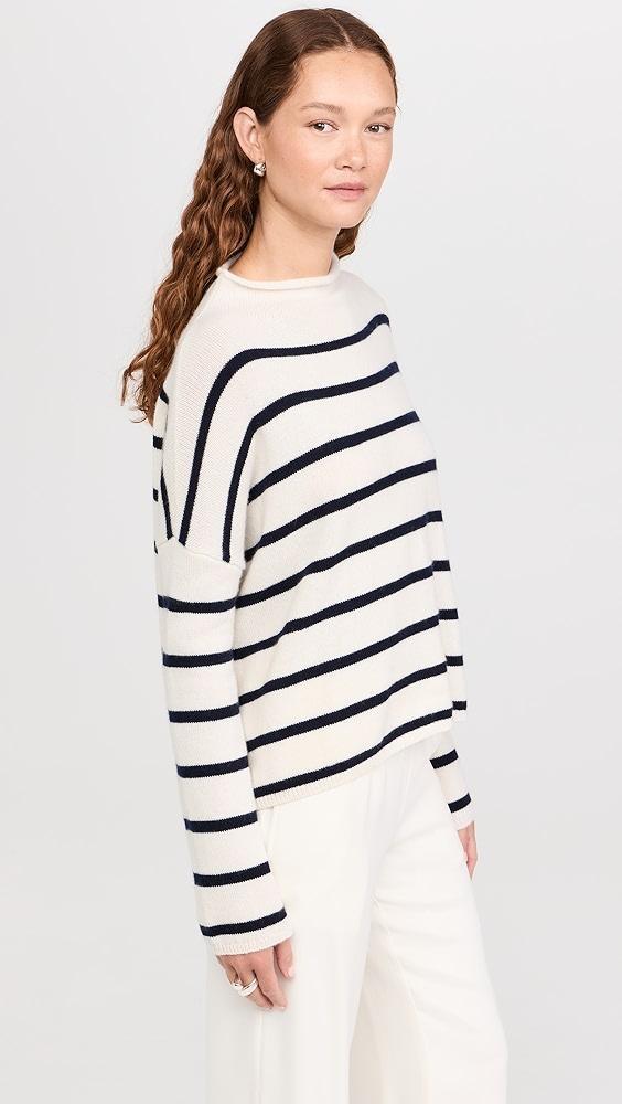 LISA YANG Cashmere Sandy Stripes Sweater | Shopbop Product Image