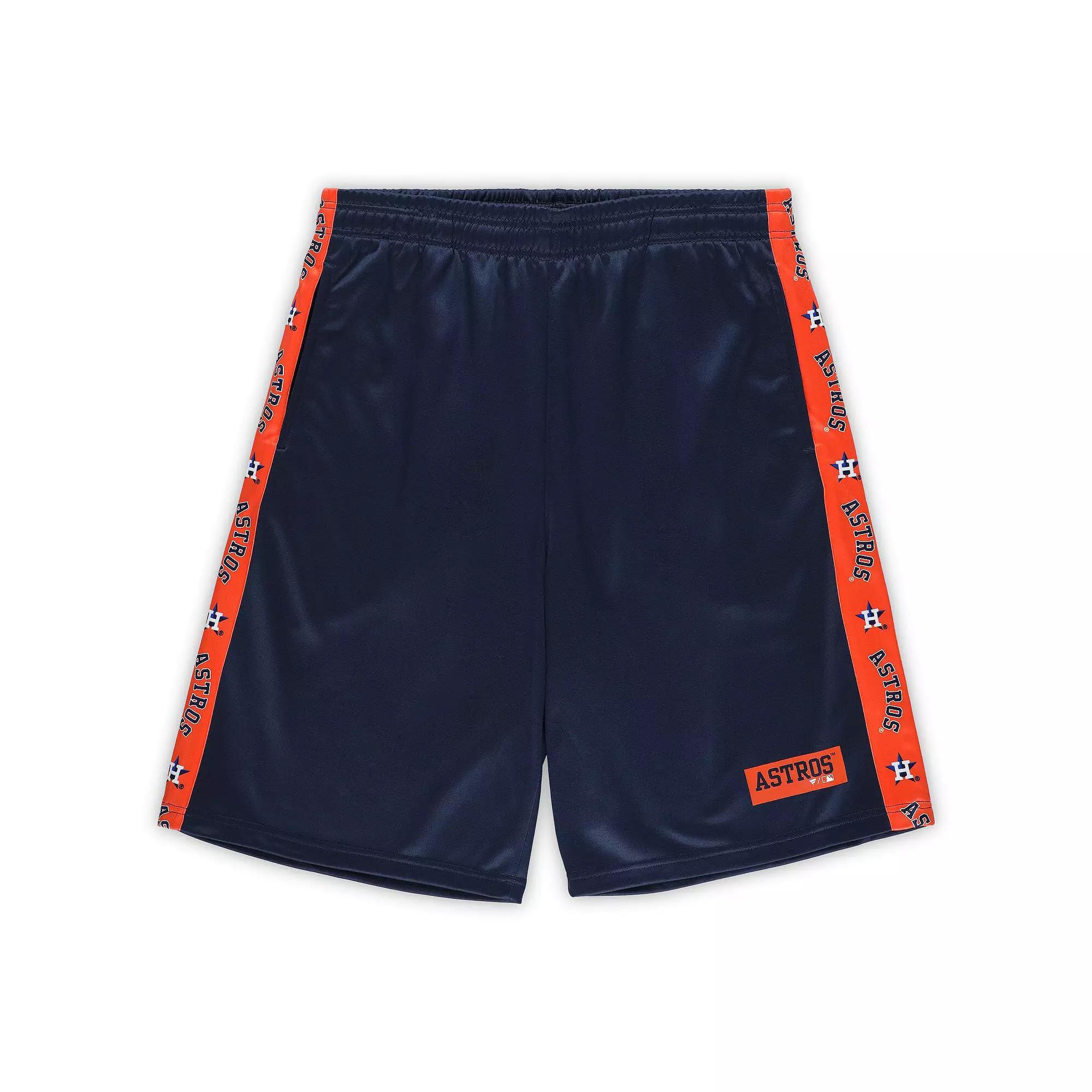 Men's Profile Navy Houston Astros Big & Tall Fleece Shorts, Size: 5XLT, Blue Product Image