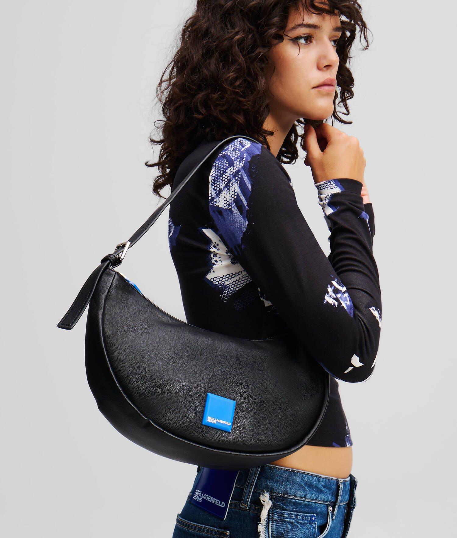 KLJ BOX LOGO HALF-MOON SHOULDER BAG Product Image