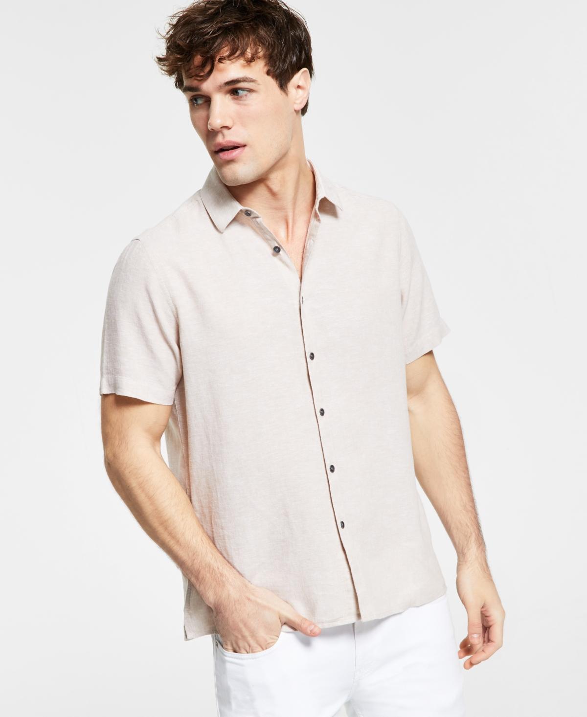 I.n.c. International Concepts Mens Regular-Fit Linen Shirt, Created for Macys Product Image