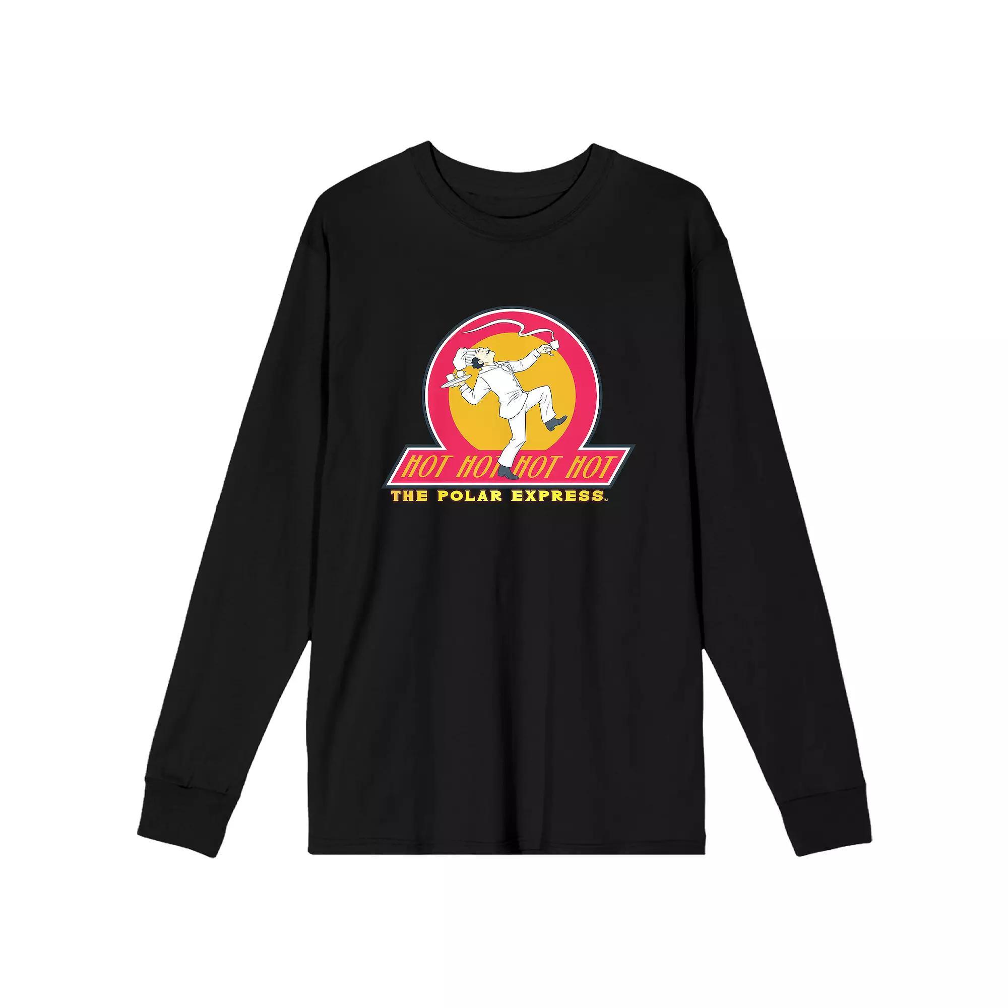 Men's Polar Express Hot Hot Hot Long Sleeve Tee, Size: XL, Black Product Image