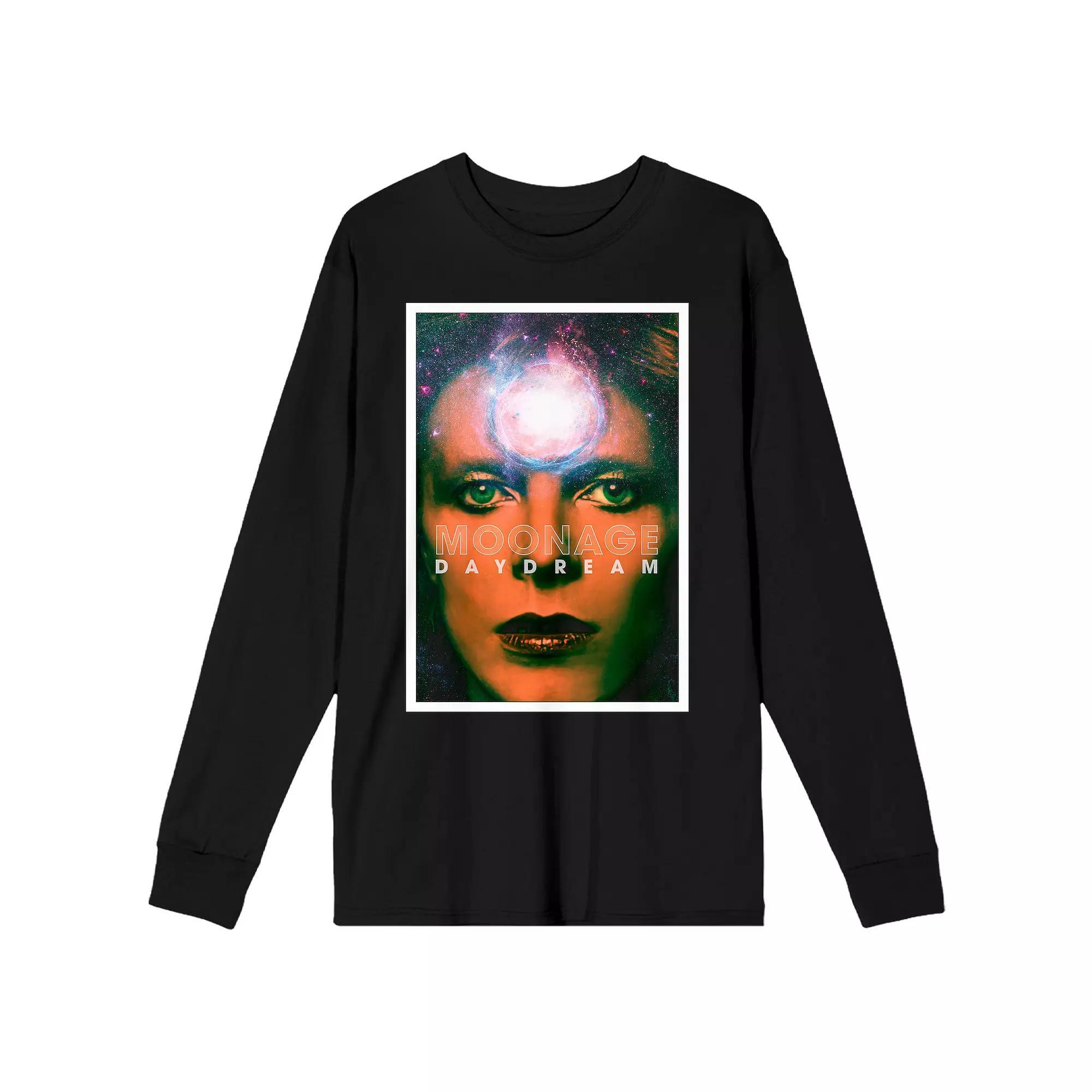 Men's David Bowie Moonage Daydream Close-Up Graphic Tee, Size: XXL, Black Product Image