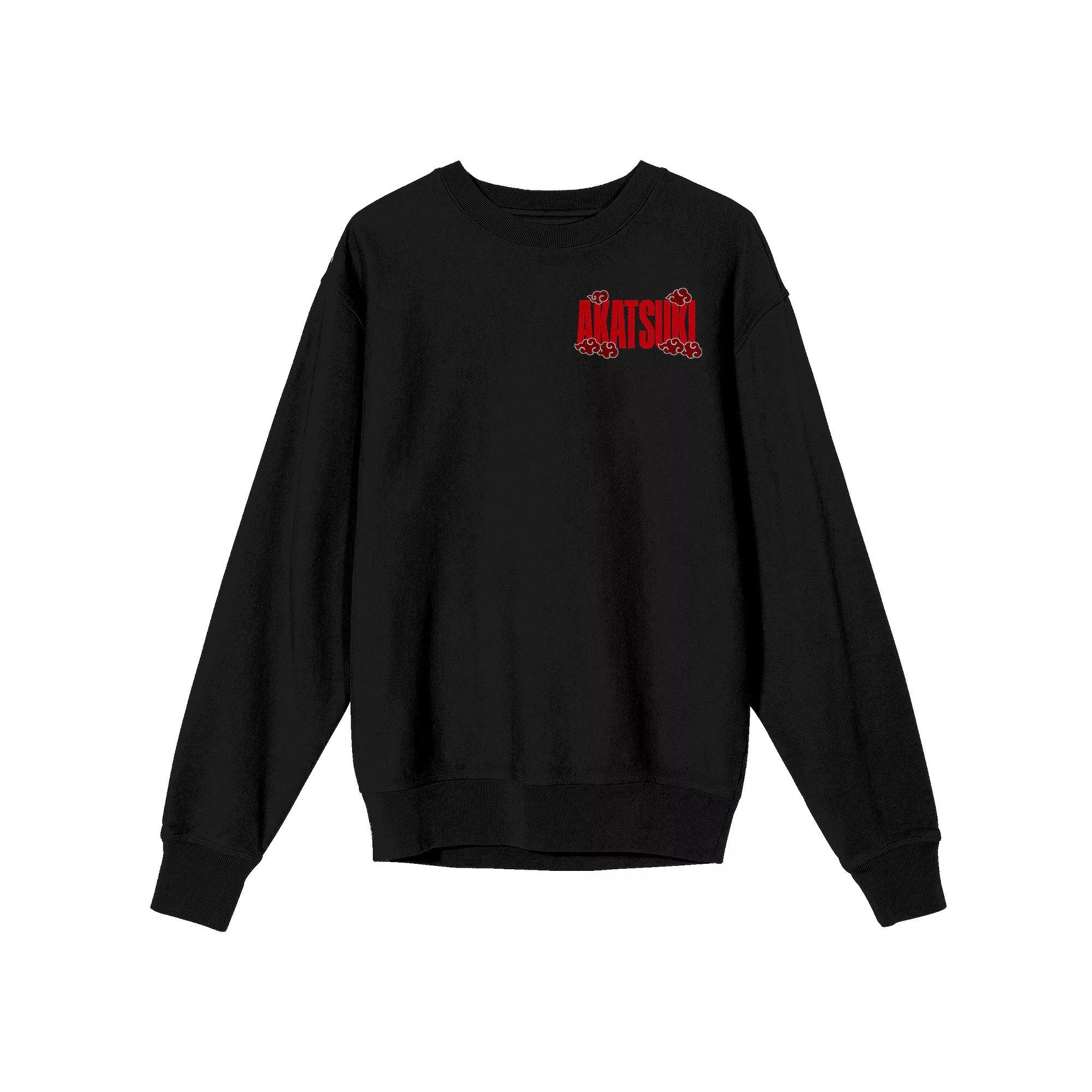 Men's Naruto Shippuden Akatsuki Long Sleeve Graphic Tee, Size: Medium, Black Product Image