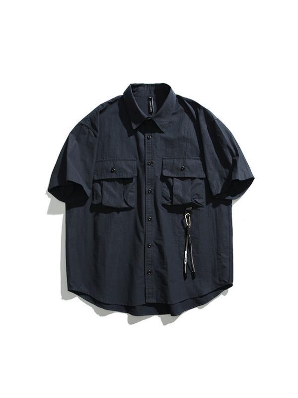 Japanese Retro Workwear Short Sleeve Product Image