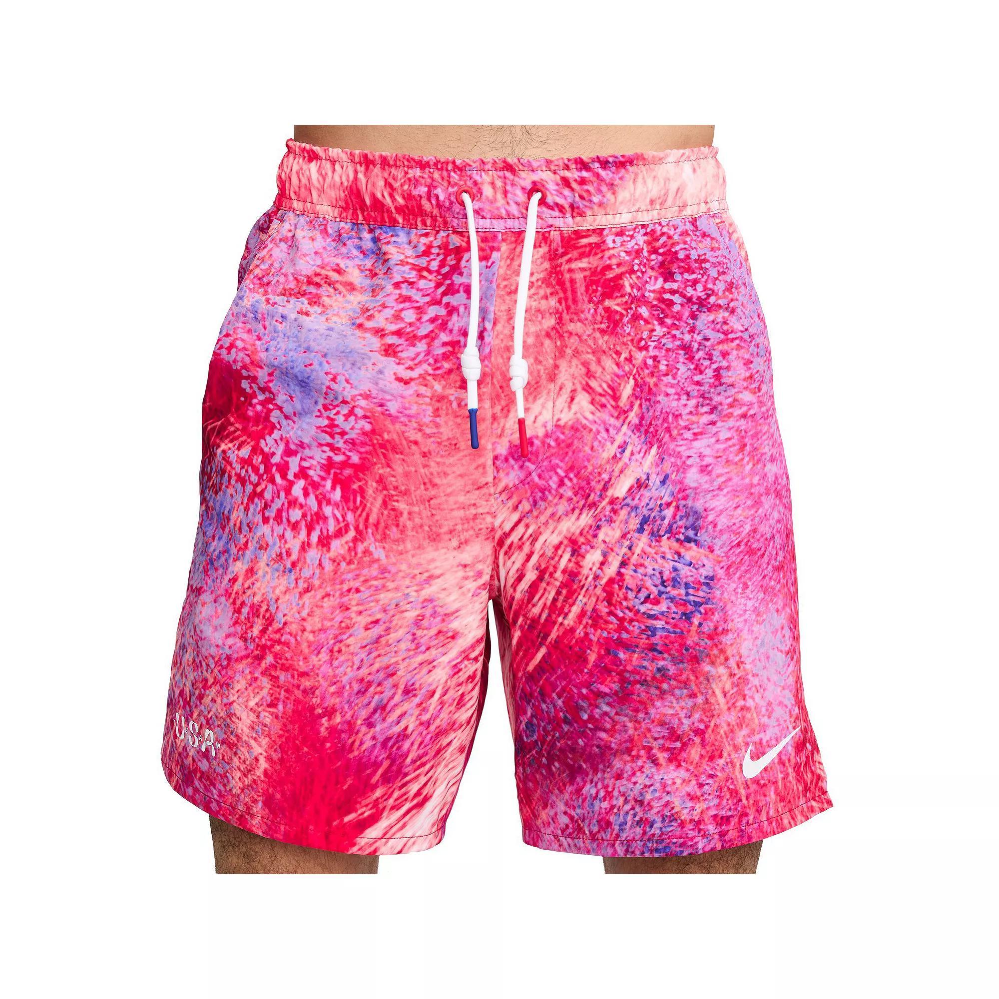 Mens Nike Red Team USA Allover Print Shorts Product Image