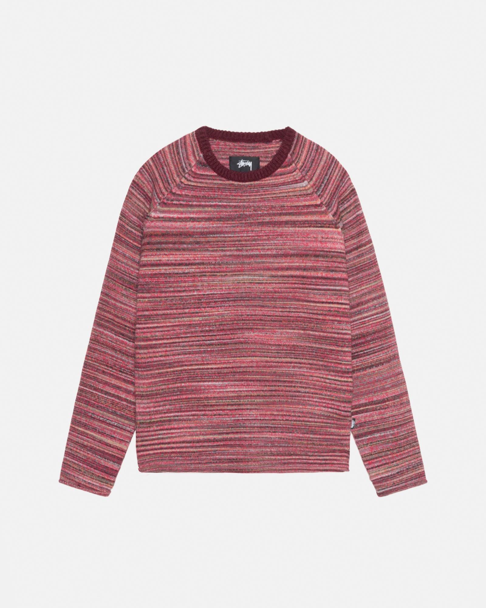 TEXTURED KNIT CONTRAST COLLAR CREW Male Product Image