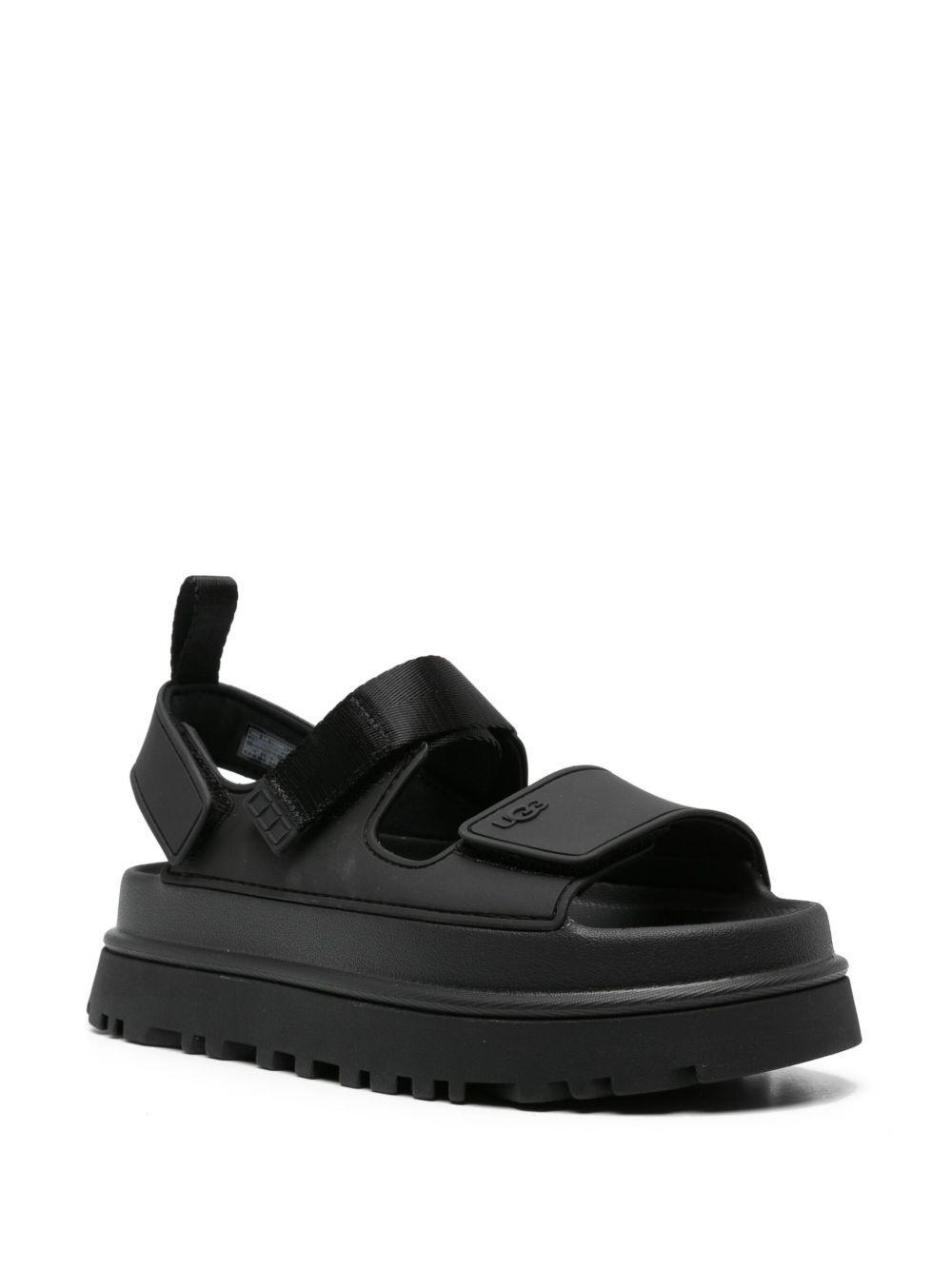 Golden Glow touch-strap sandals Product Image