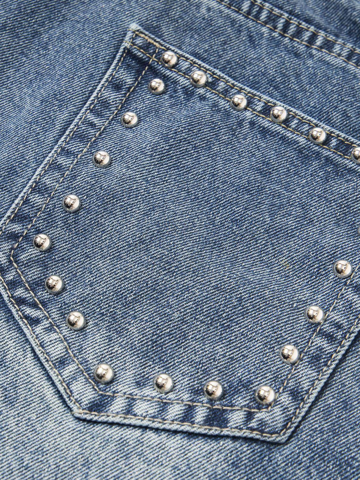 Aelfric Eden Rivet Washed Baggy Jeans Product Image